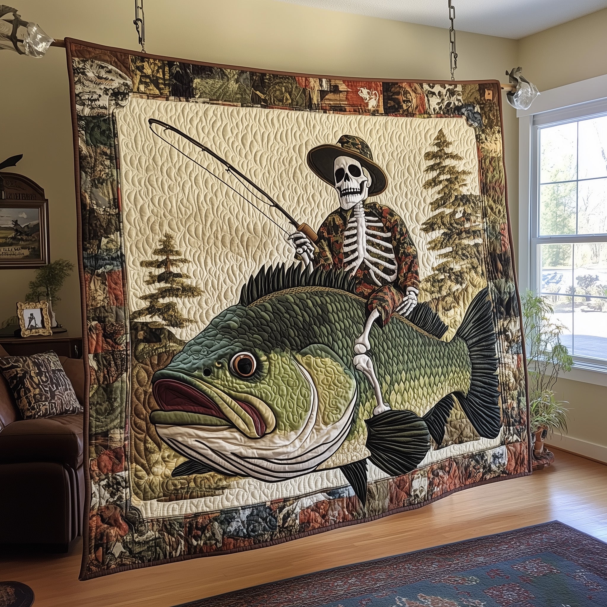 Fisherman Life Quilted Blanket GFTOTL3155