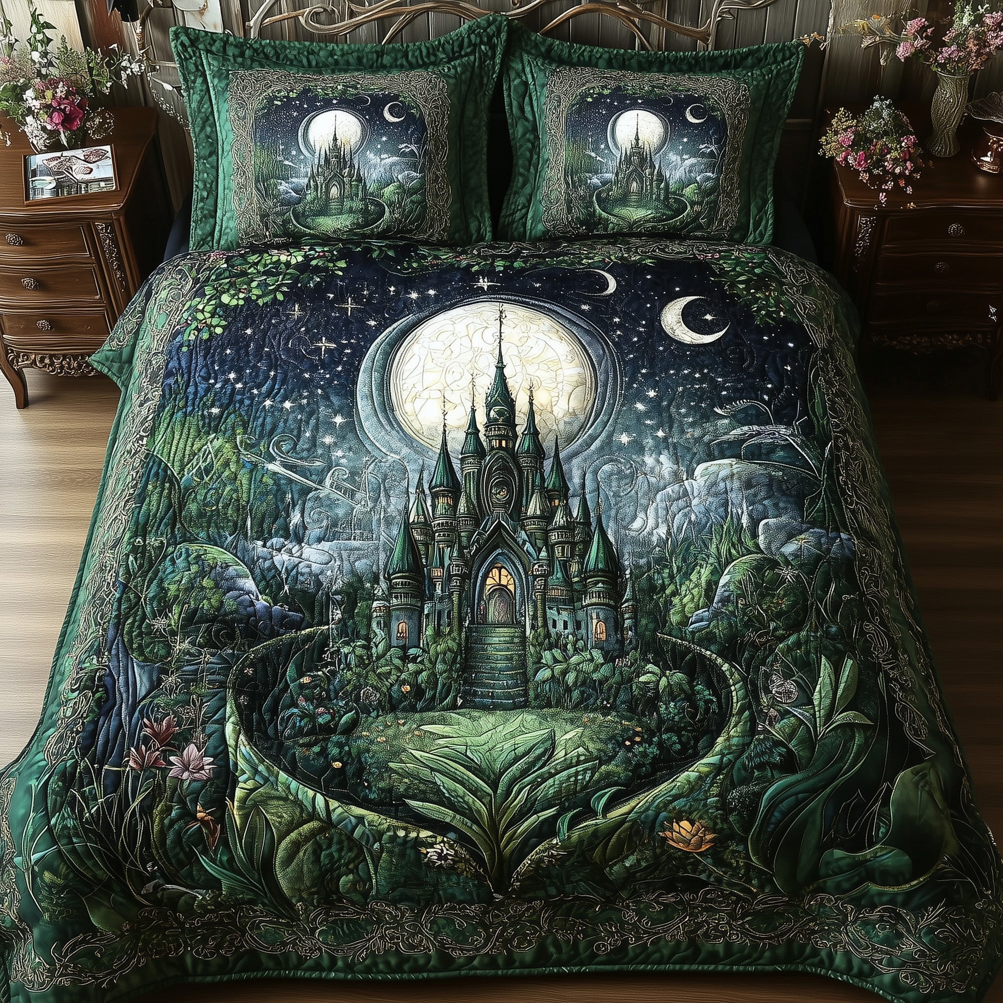 Fairytale Castle 3-Piece Quilted Bedding Set GFTOTL3258