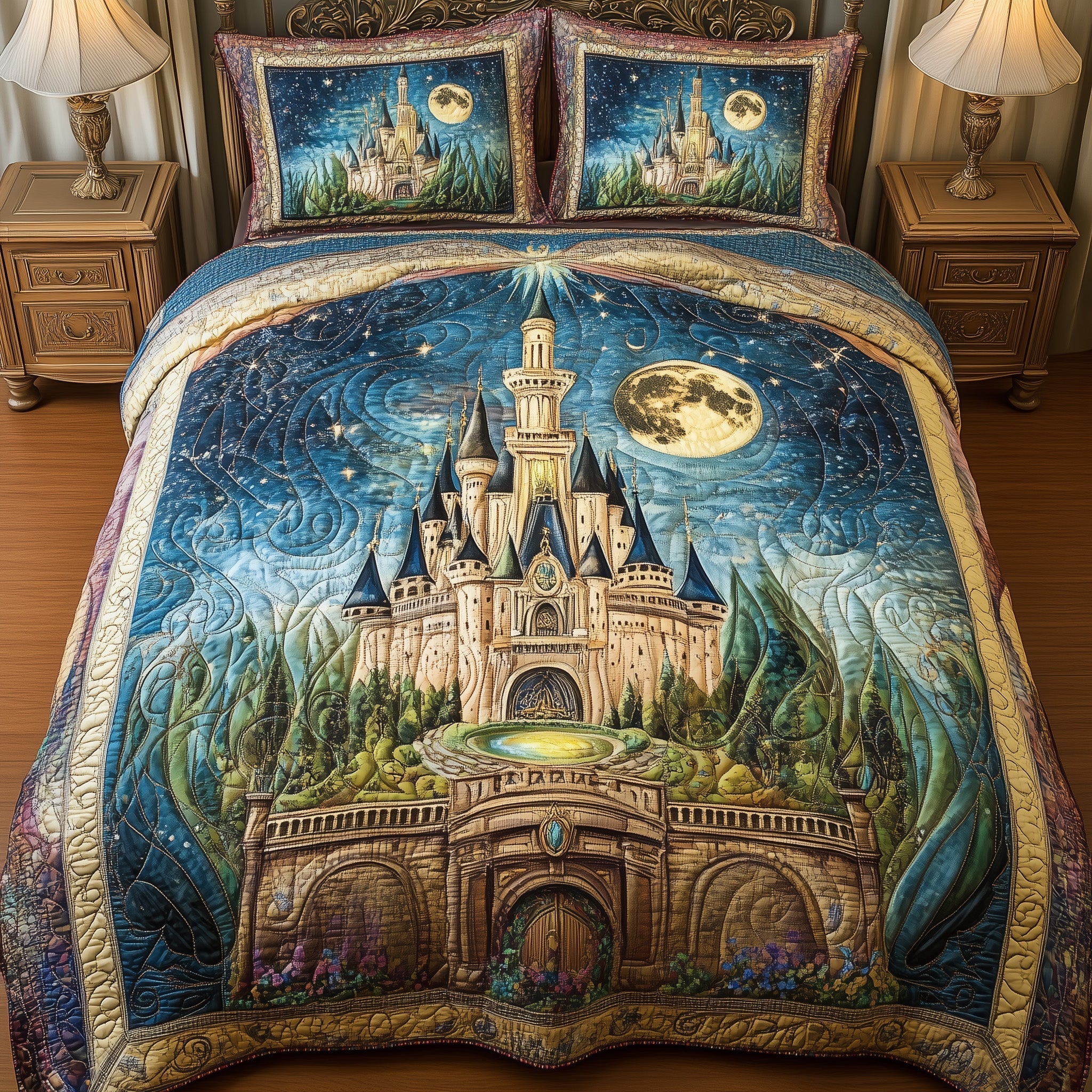 Fairytale Castle 3-Piece Quilted Bedding Set GFTOTL3260