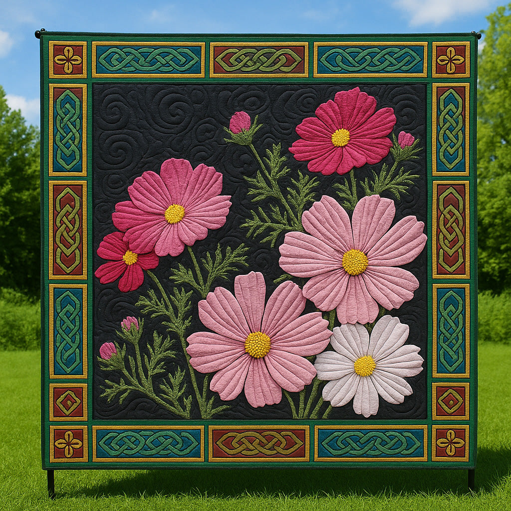 Floral Panel Quilted Blanket GFTOTL3355