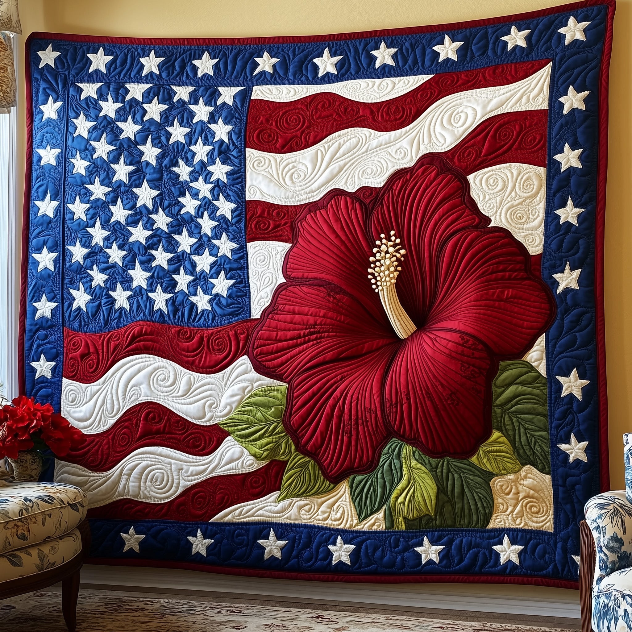 American Blossom Quilted Blanket GFTOTL3529