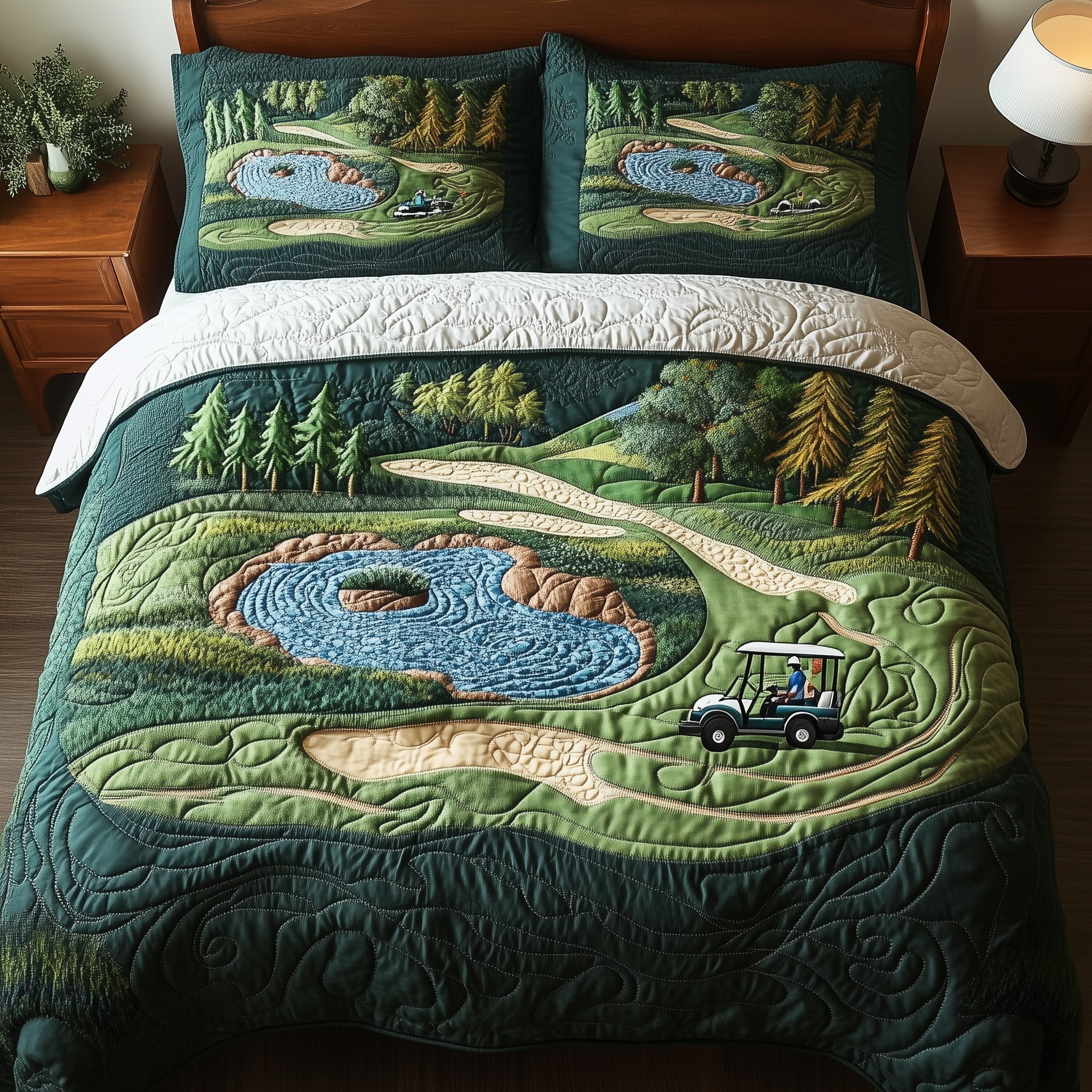 Fairway Freedom 3-Piece Quilted Bedding Set GFTOTL3624