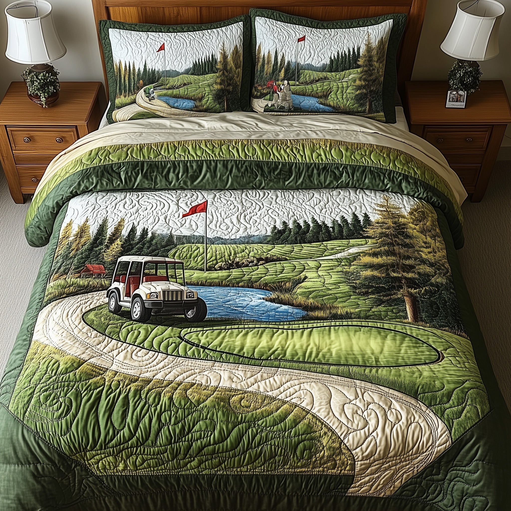 Fairway Freedom 3-Piece Quilted Bedding Set GFTOTL3632