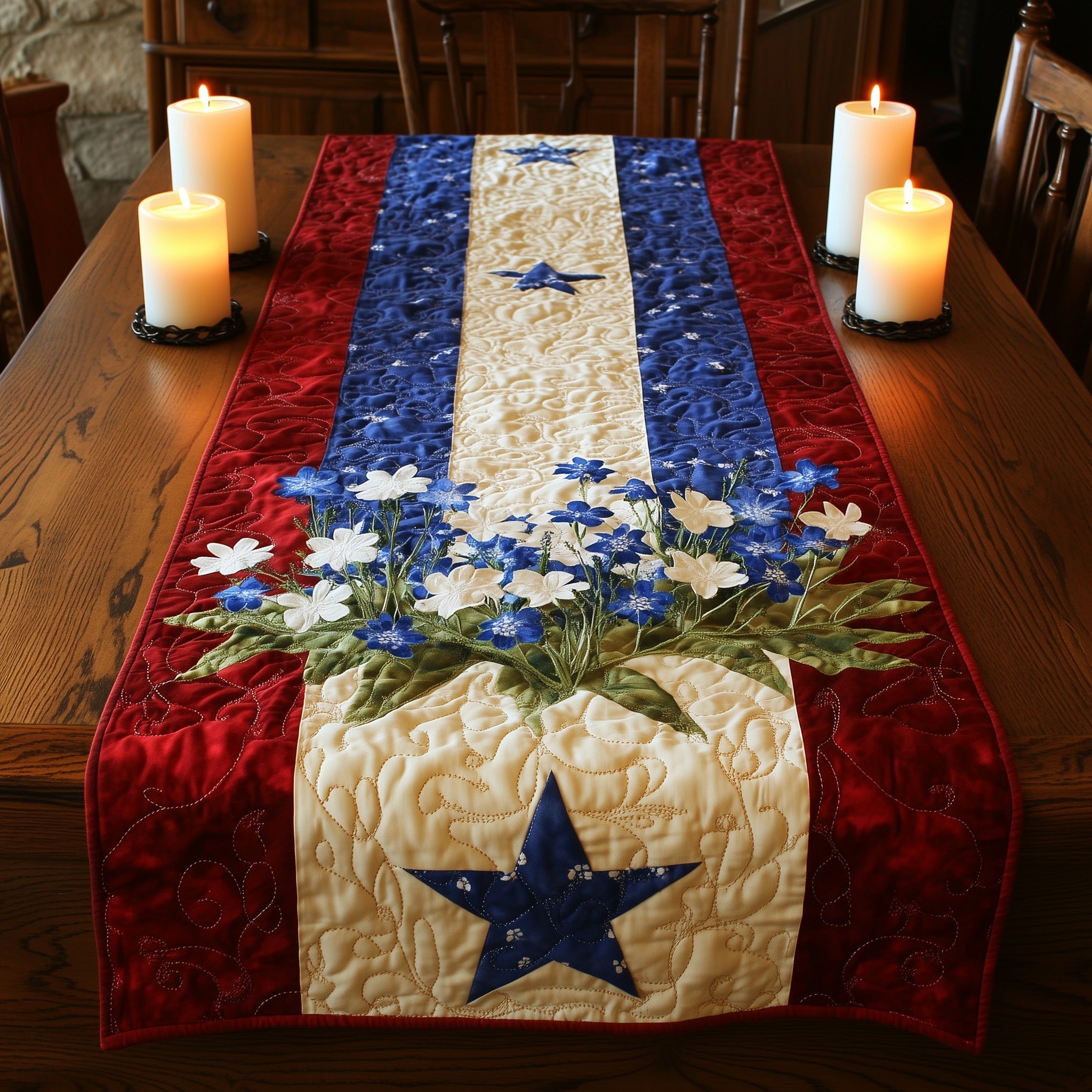Texas Charm Quilted Table Runner GFTOTL3709