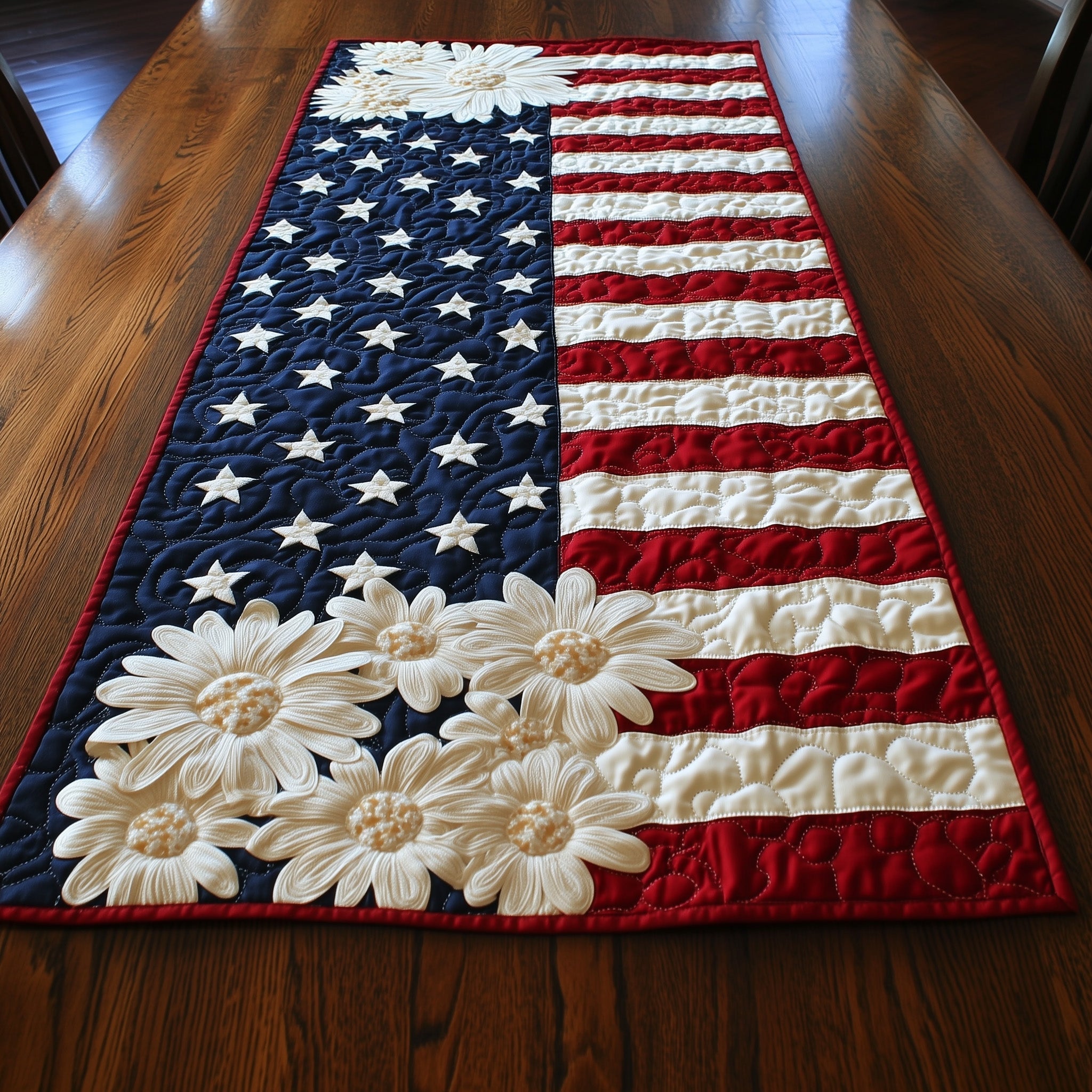 Floral American Quilted Table Runner GFTOTL3714
