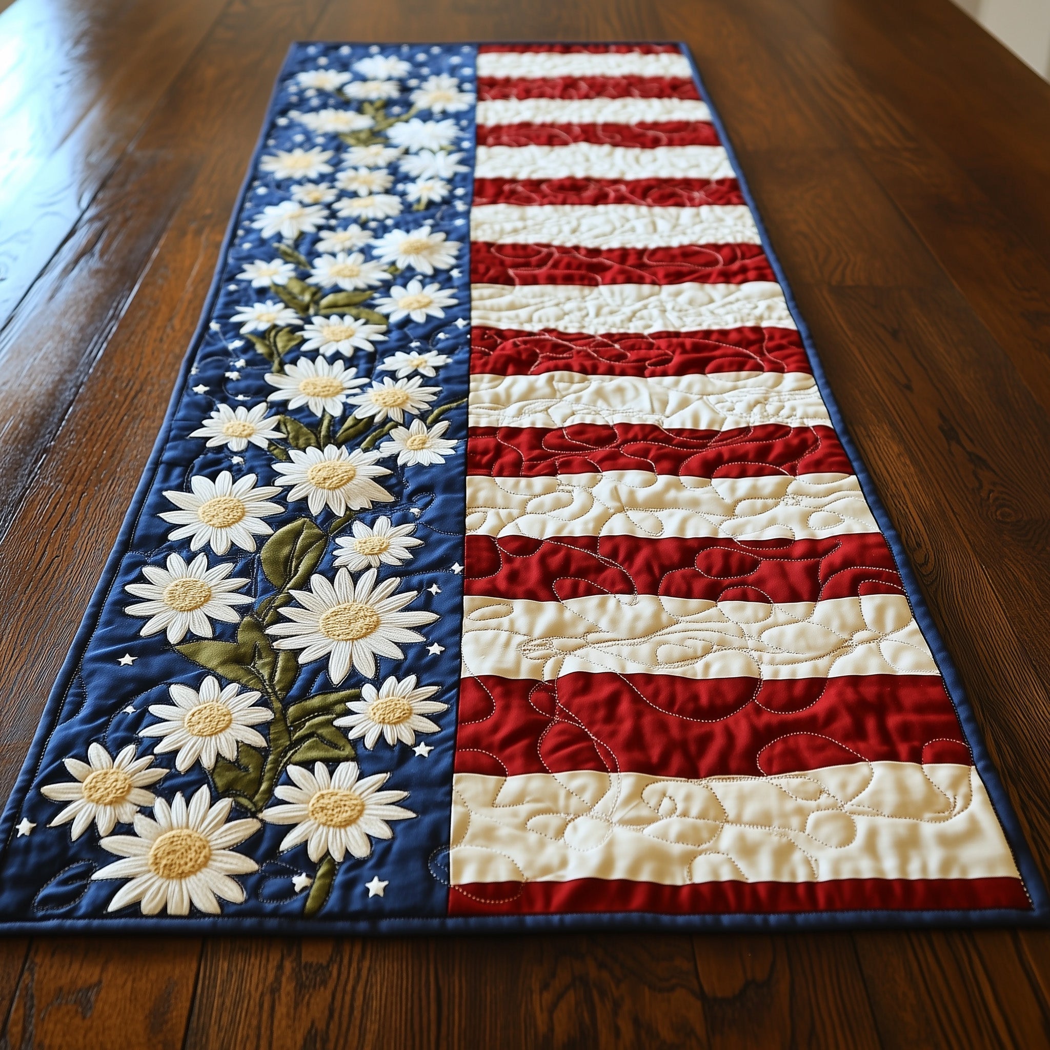 Floral American Quilted Table Runner GFTOTL3721