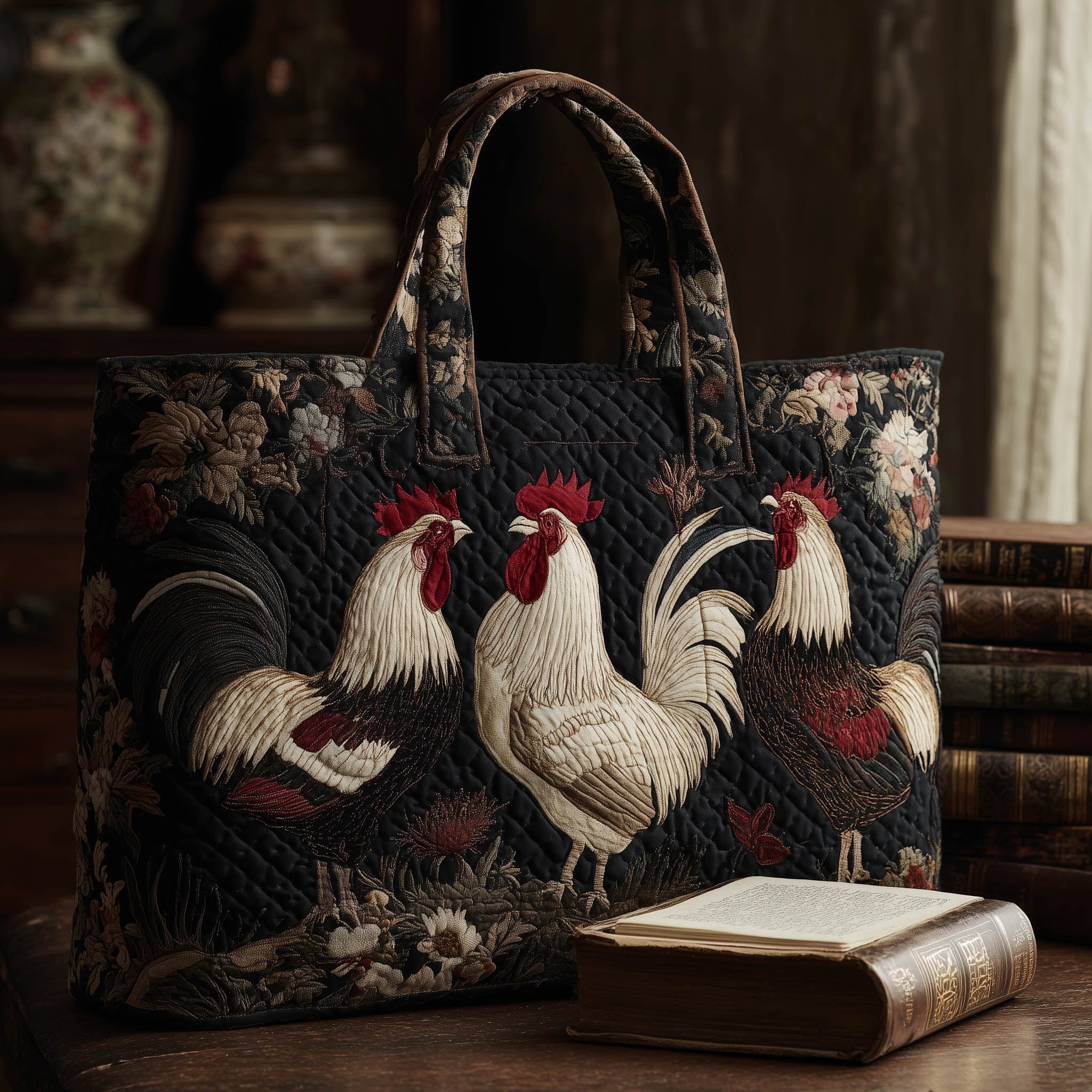 The Book of Cluck Quilted Tote Bag GFTOTL3849
