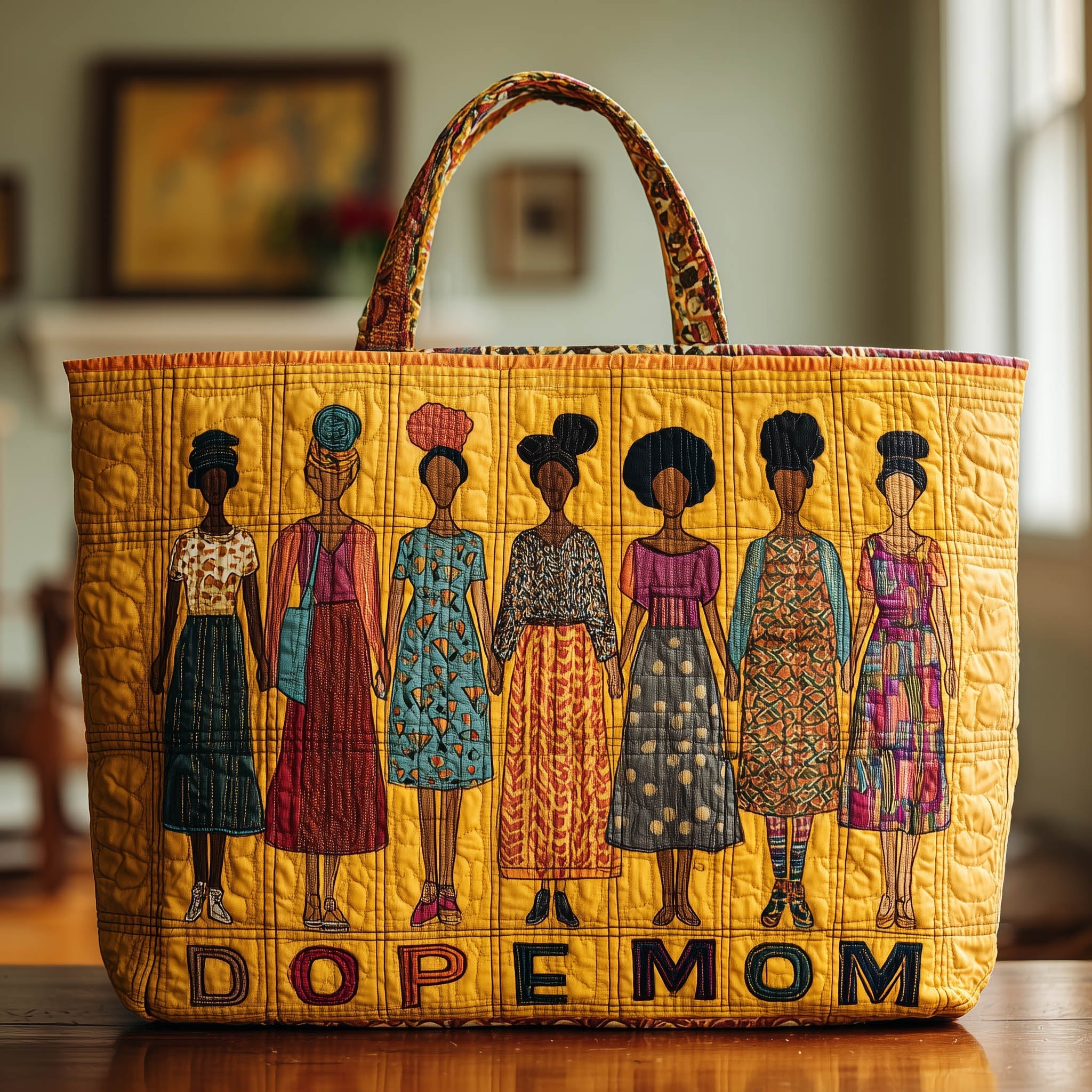 Dope Mom Quilted Tote Bag GFTOTL3862
