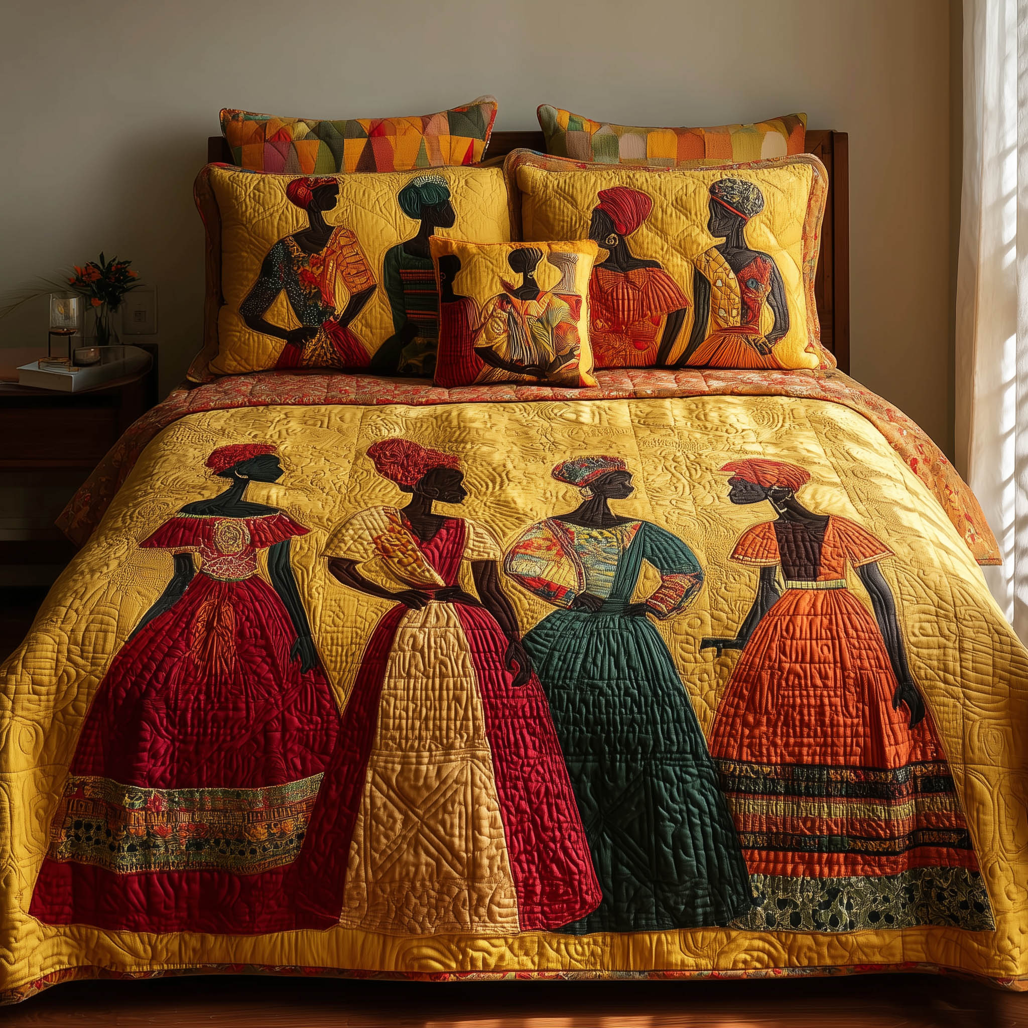 Soulbound Roots 3-Piece Quilted Bedding Set GFTOTL3866