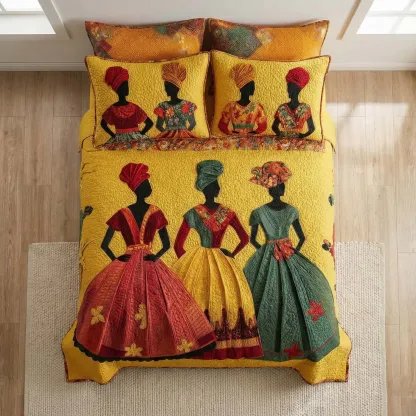 Soulbound Roots 3-Piece Quilted Bedding Set GFTOTL3868   