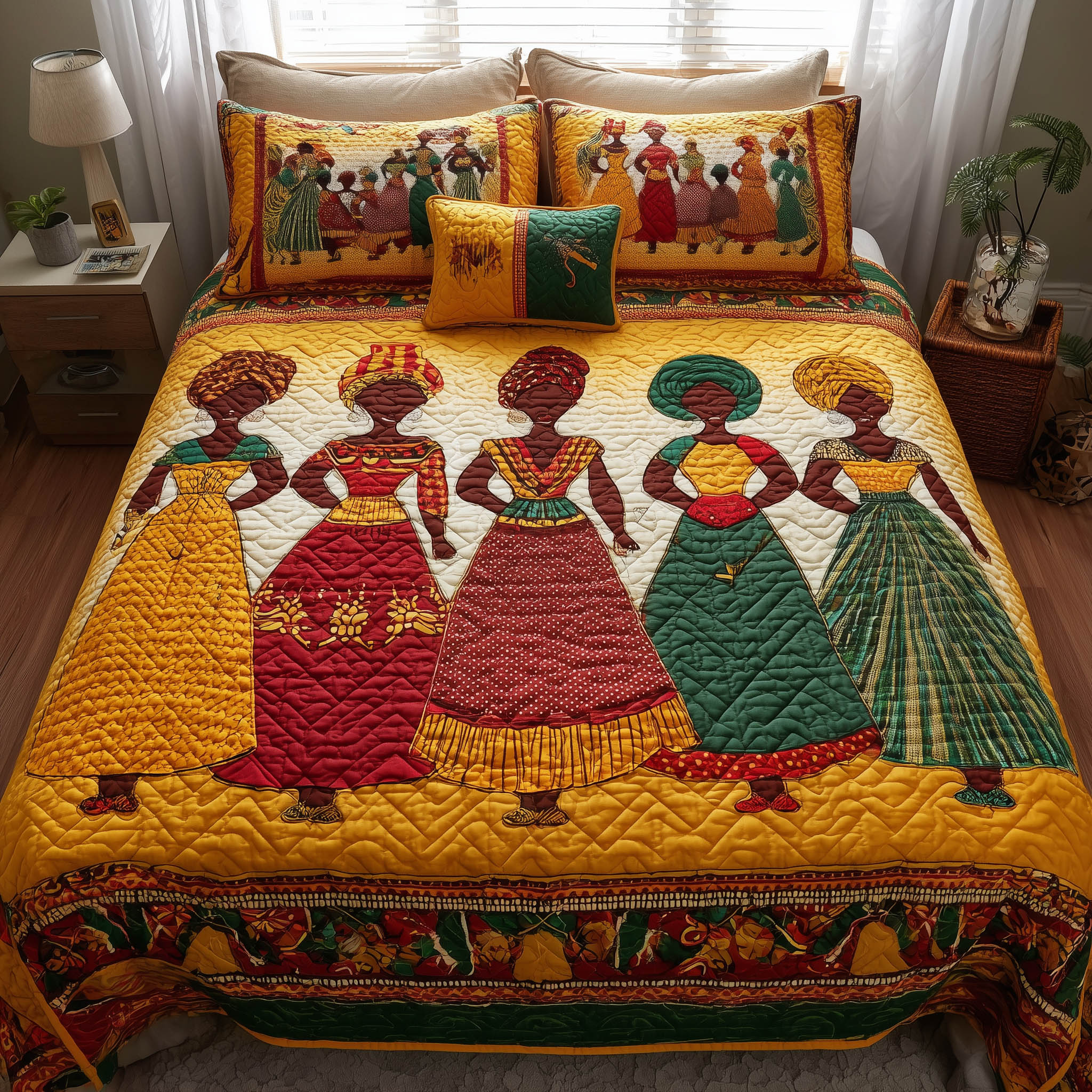Soulbound Roots 3-Piece Quilted Bedding Set GFTOTL3871