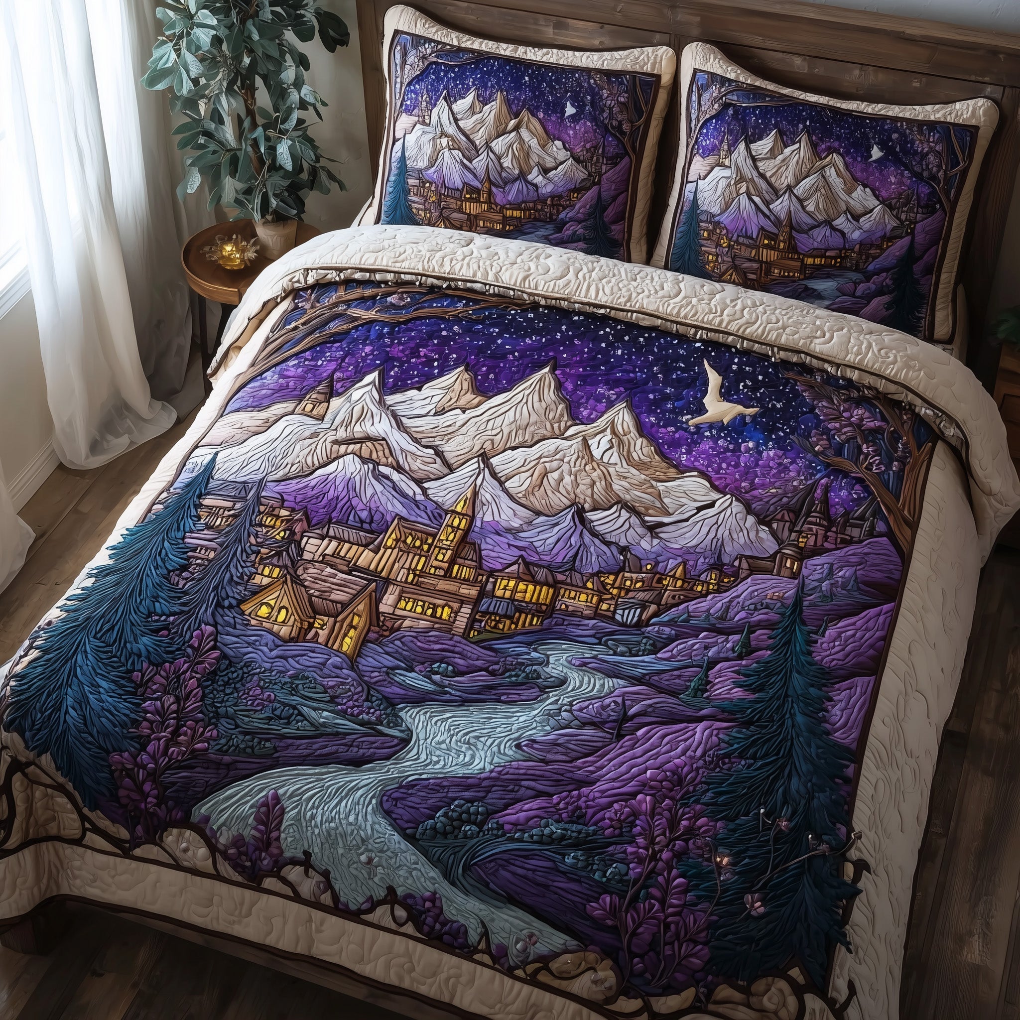City of Starlight 3-Piece Quilted Bedding Set GFTOTL3933