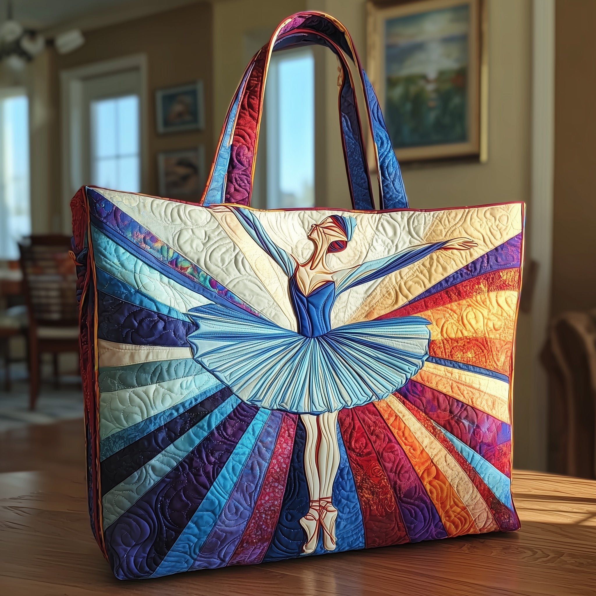Graceful Ballerina Quilted Tote Bag GFTOTL4029