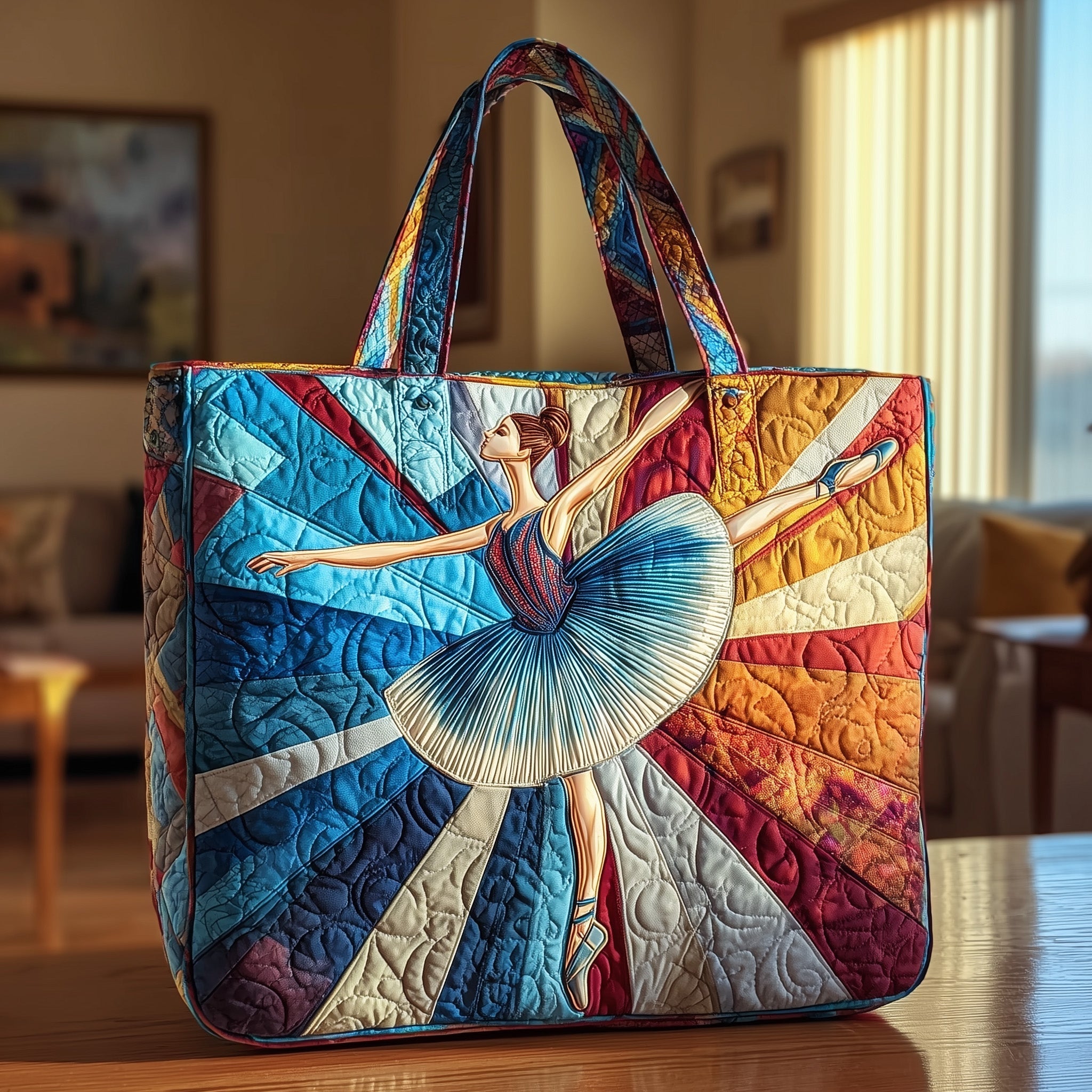 Graceful Ballerina Quilted Tote Bag GFTOTL4032
