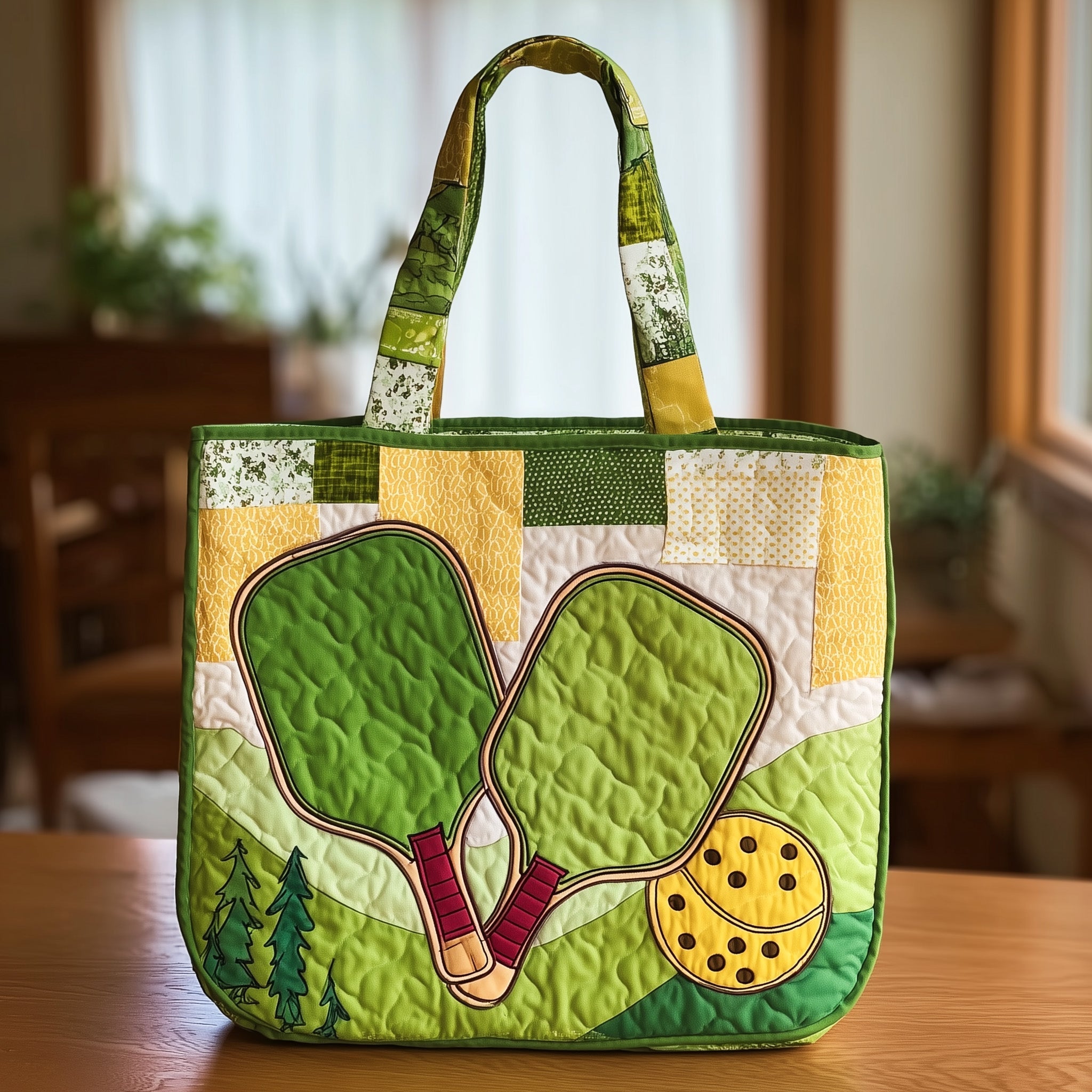 Pickleball Quilted Tote Bag GFTOTL4177