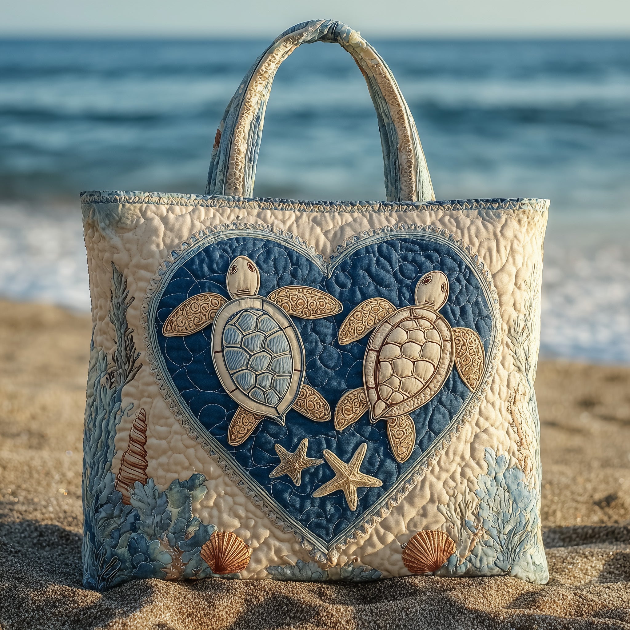 Ocean Romance Quilted Tote Bag GFTOTL4208