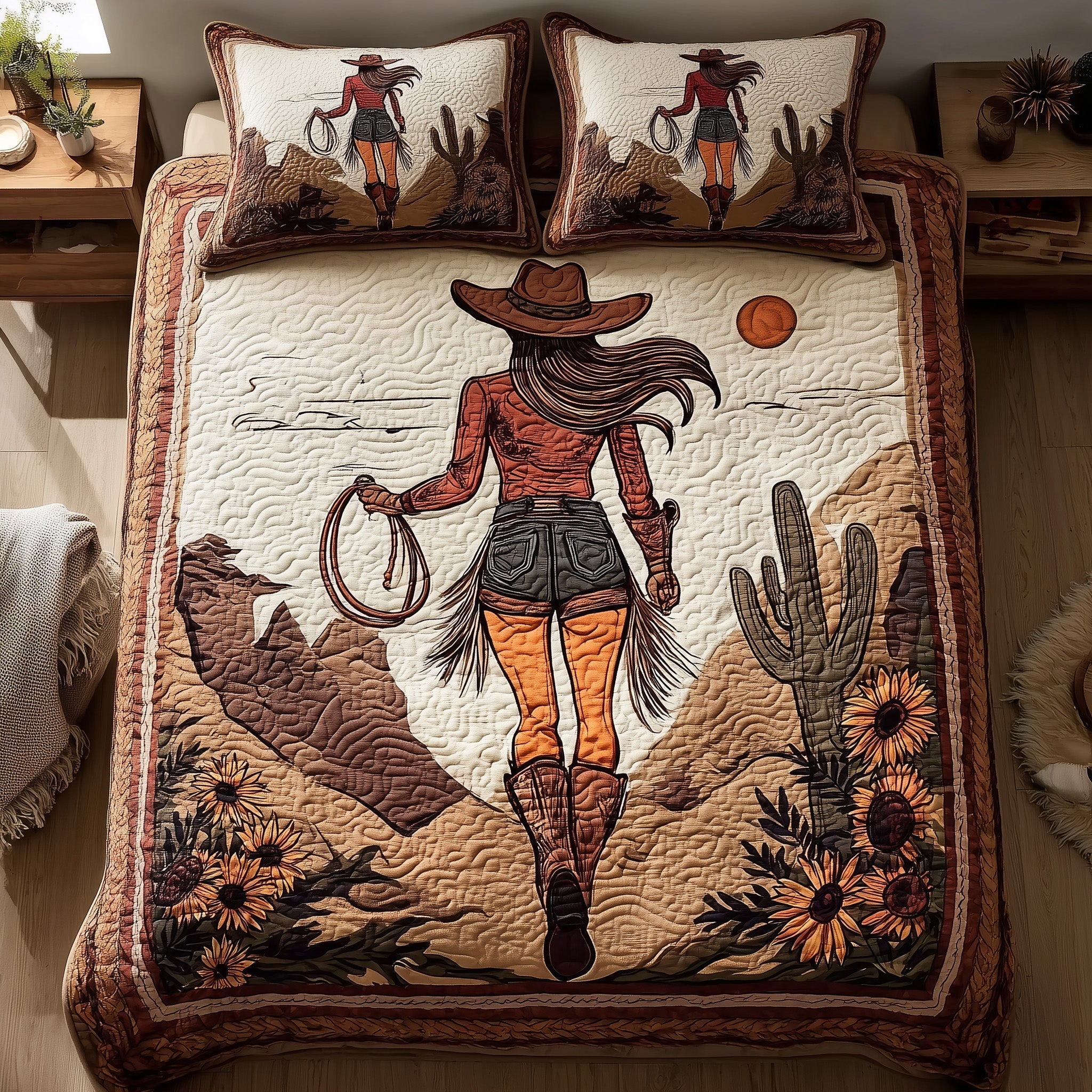 Wild and Free 3-Piece Quilted Bedding Set GFTOTL4342