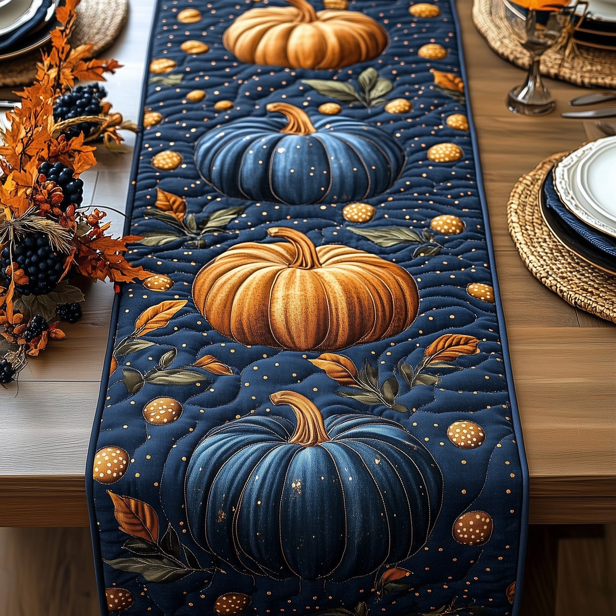 Pumpkin Patch Quilted Table Runner GFTOTL4652