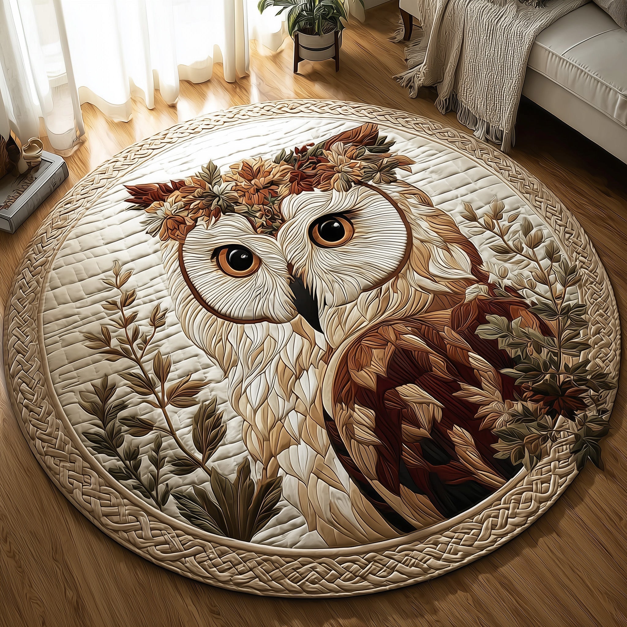 Celtic Owl Quilted Round Mat GFTOTL4668