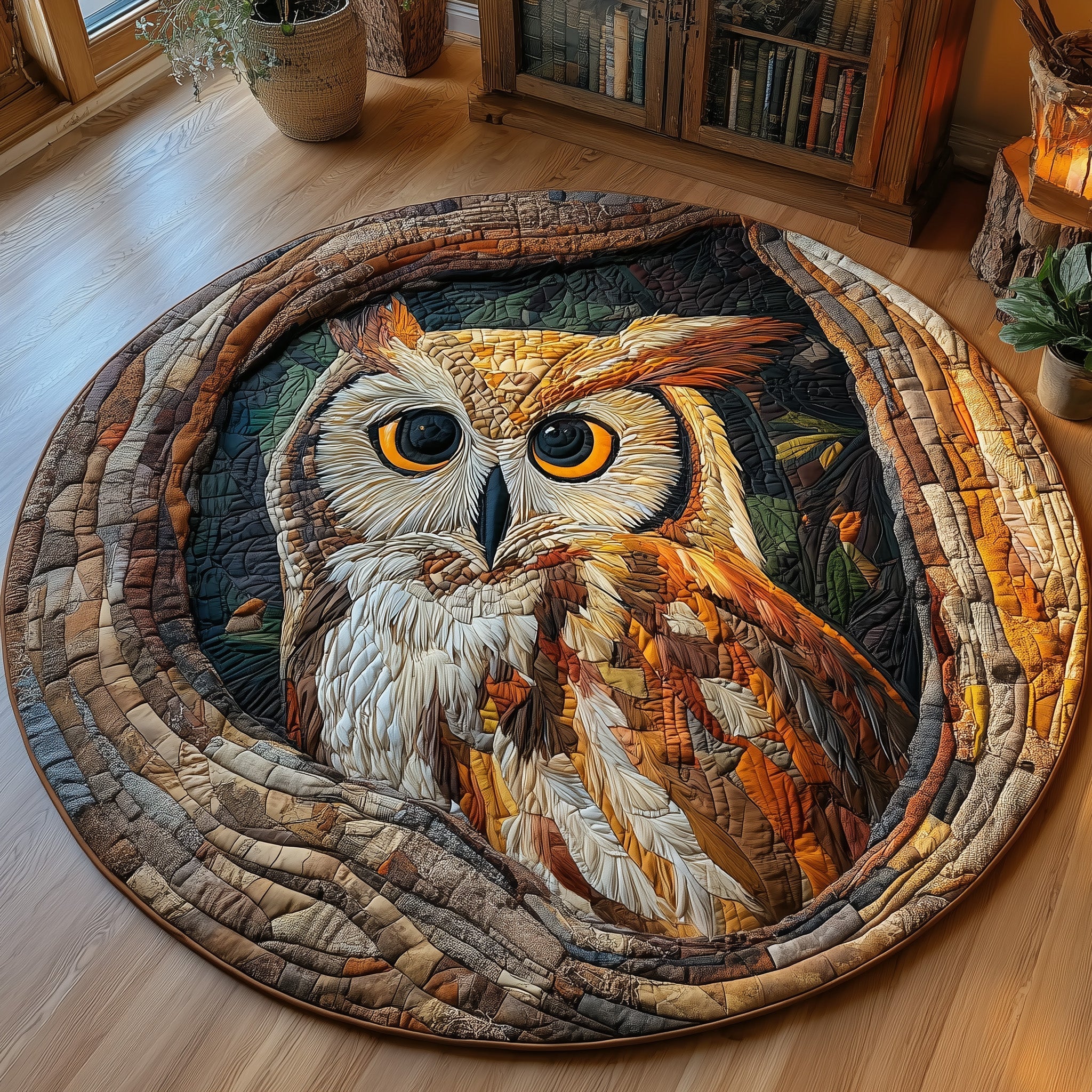 The Hollow Owl Quilted Round Mat GFTOTL4676