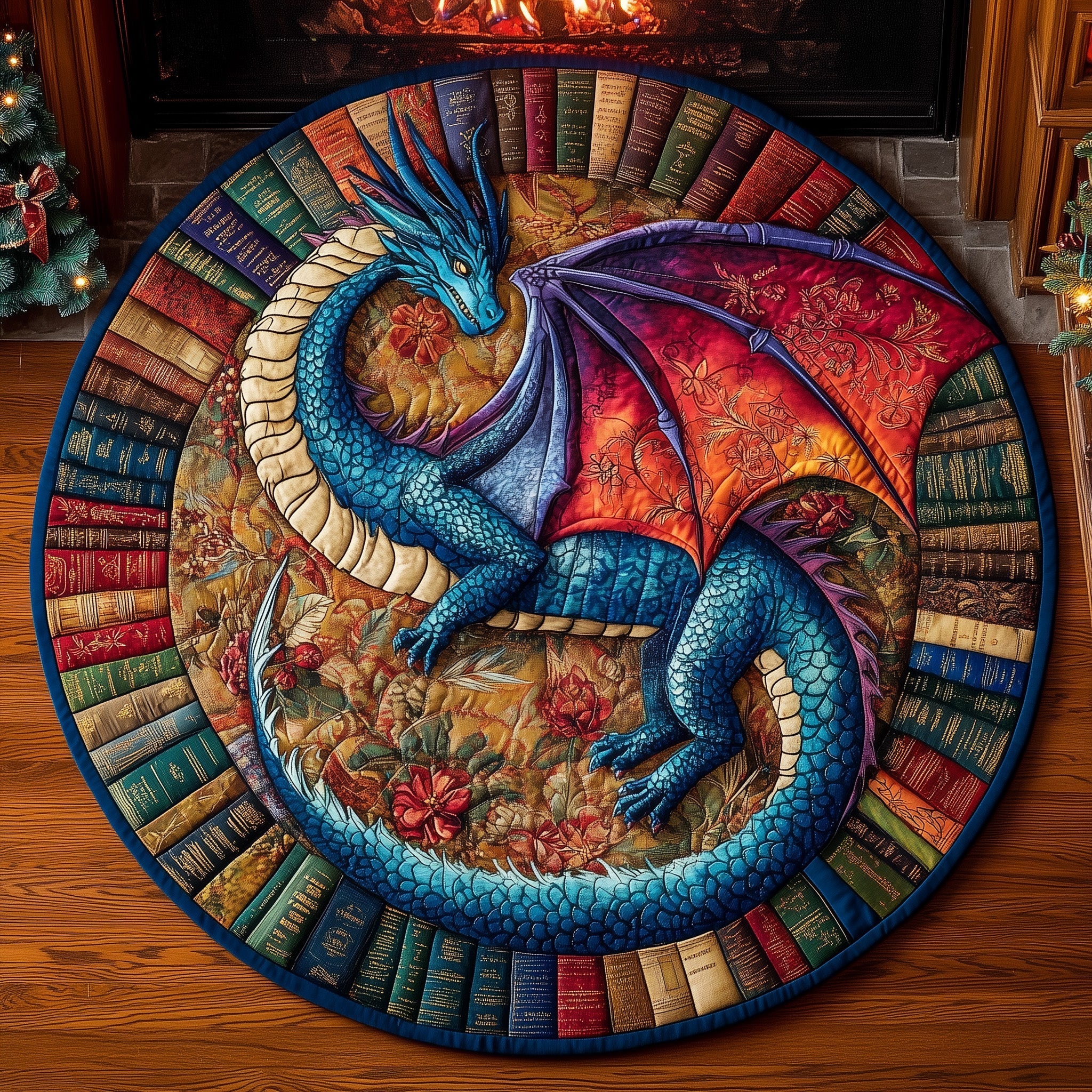 Dragon Quilted Round Mat GFTOTL4966