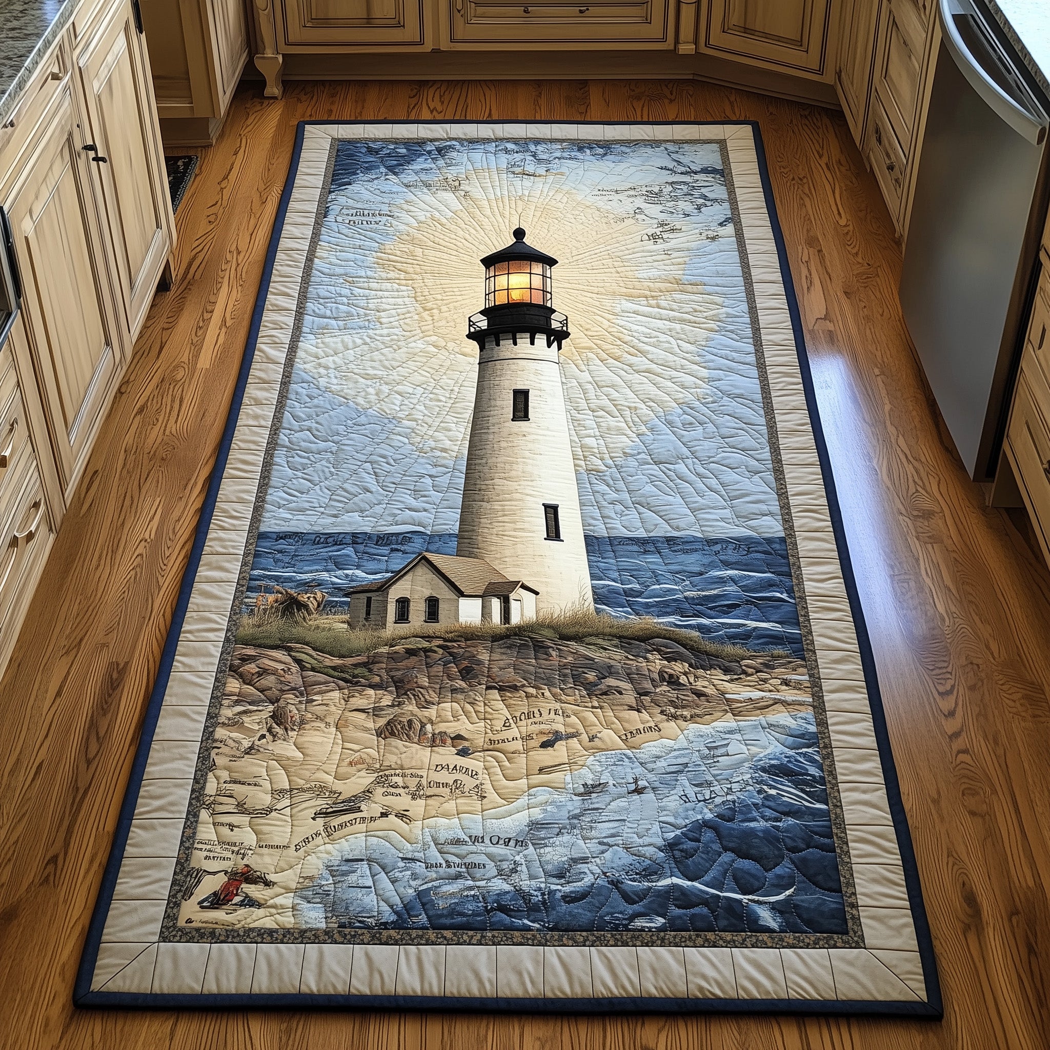 Nautical Lighthouse Runner Rug GFTOTL5077
