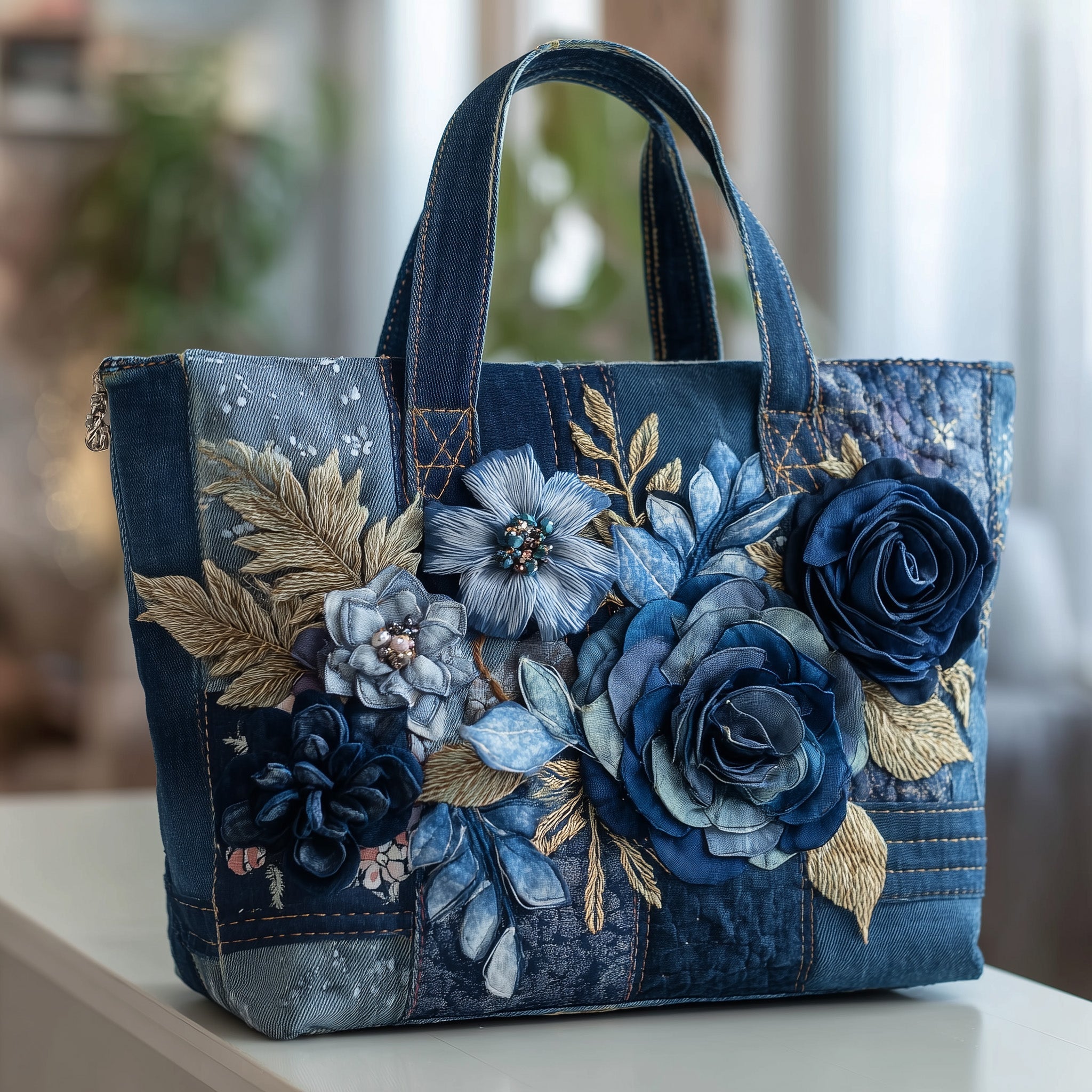 Rose Haven Quilted Tote Bag GFTOTP10212