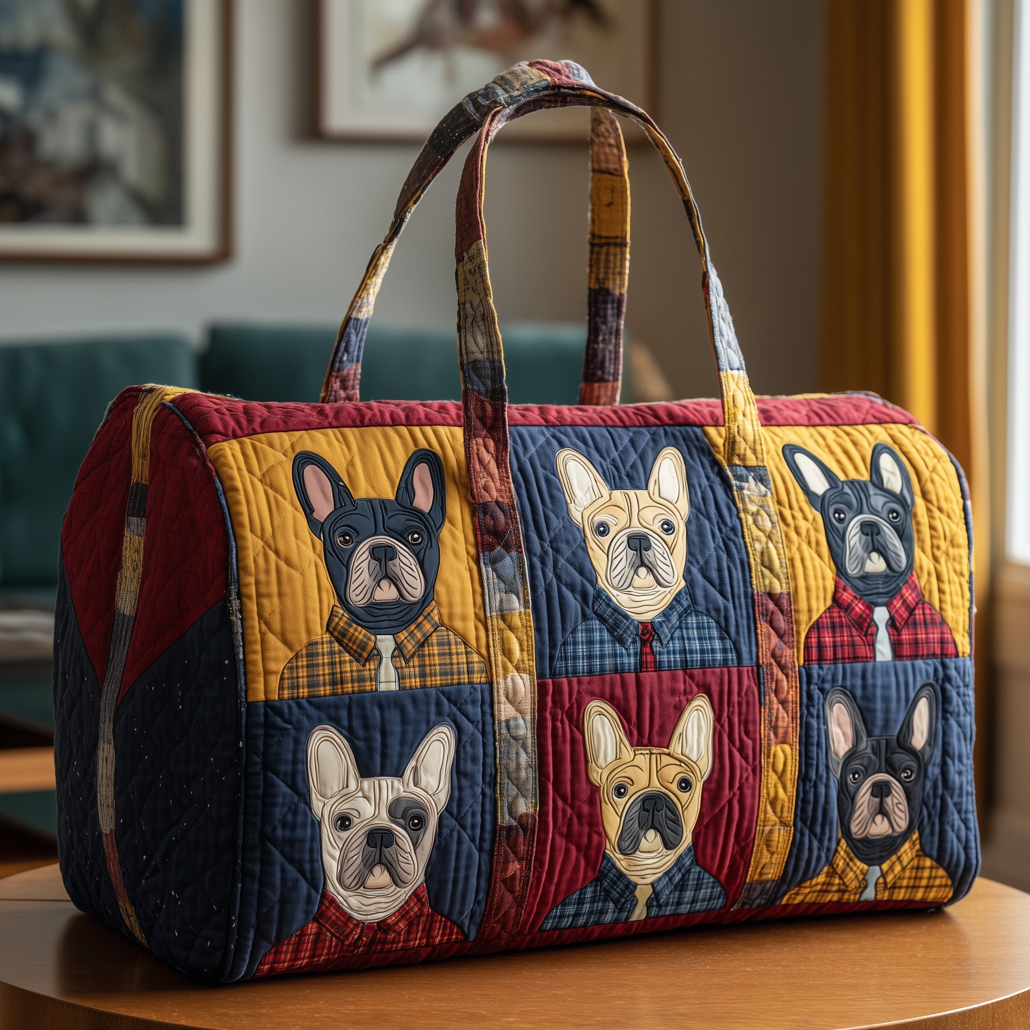 Bulldog Quilted Duffle Bag GFTOTP10680