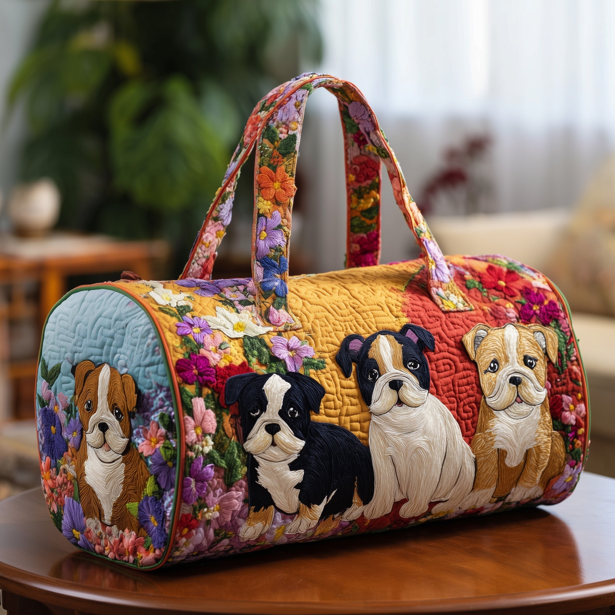 Bulldog Quilted Duffle Bag GFTOTP10688