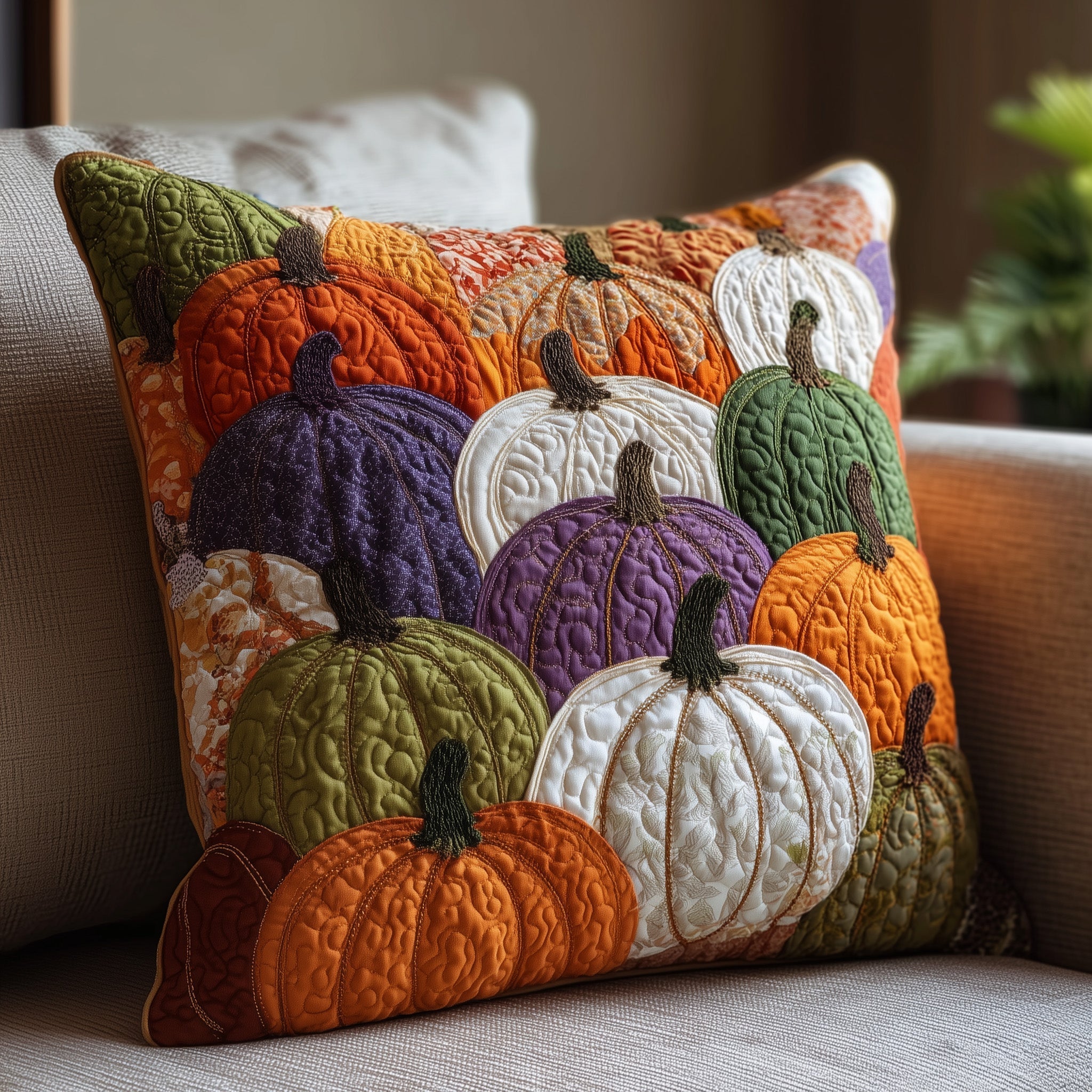 Autumn Breeze Quilted Pillow Case GFTOTP10752