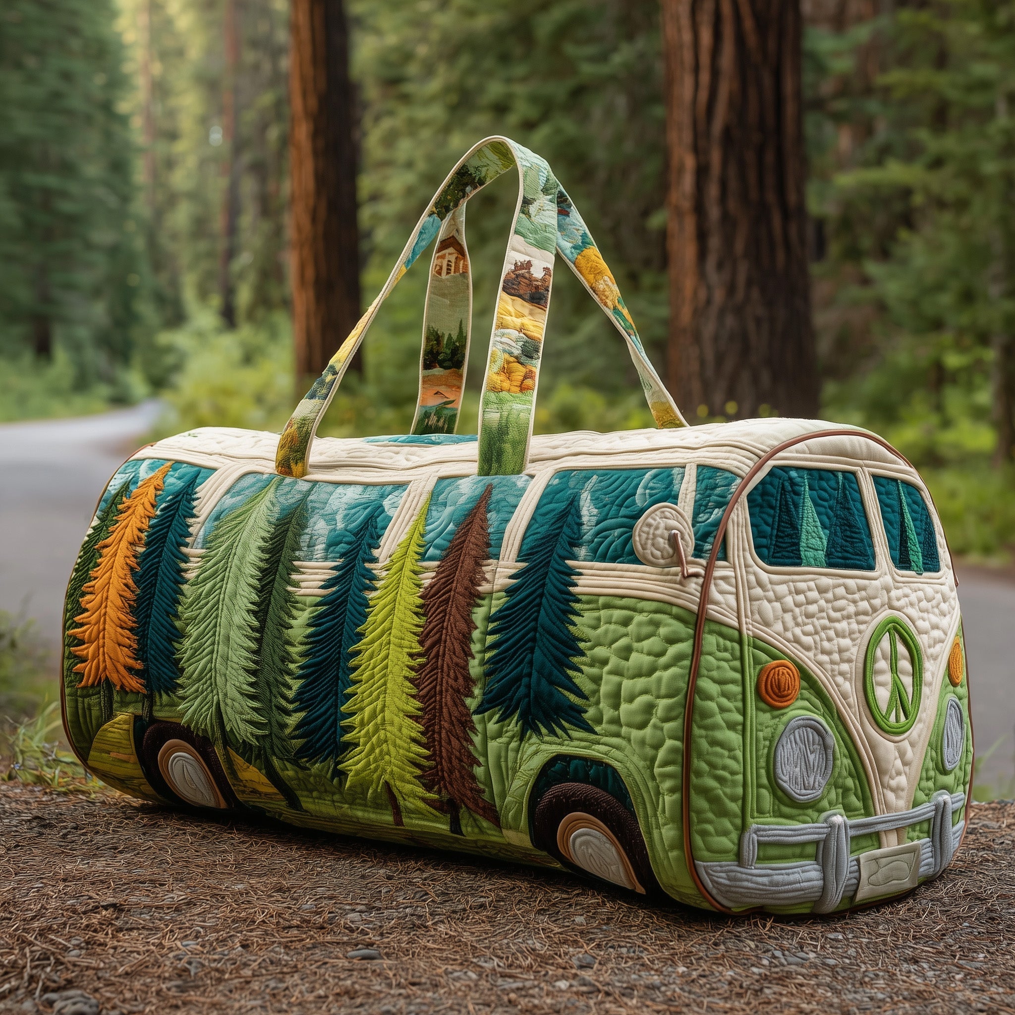 Camping Van Quilted Duffle Bag GFTOTP10817