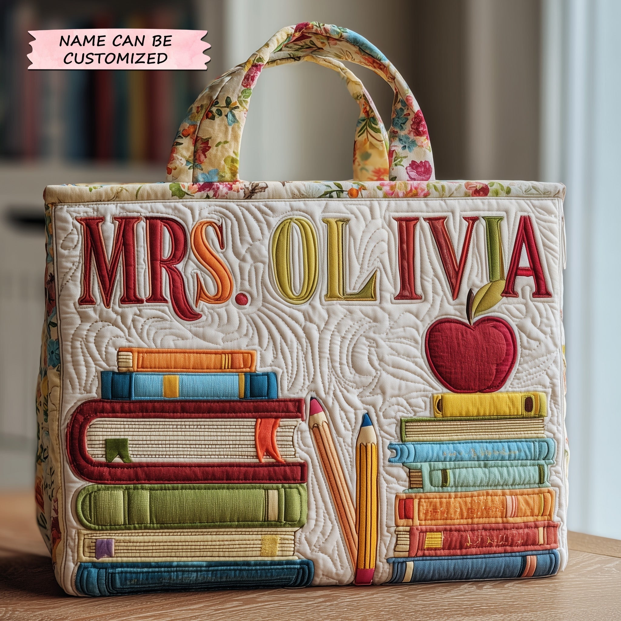 Teacher Quilted Tote Bag QTCUZ GFTOTP10845