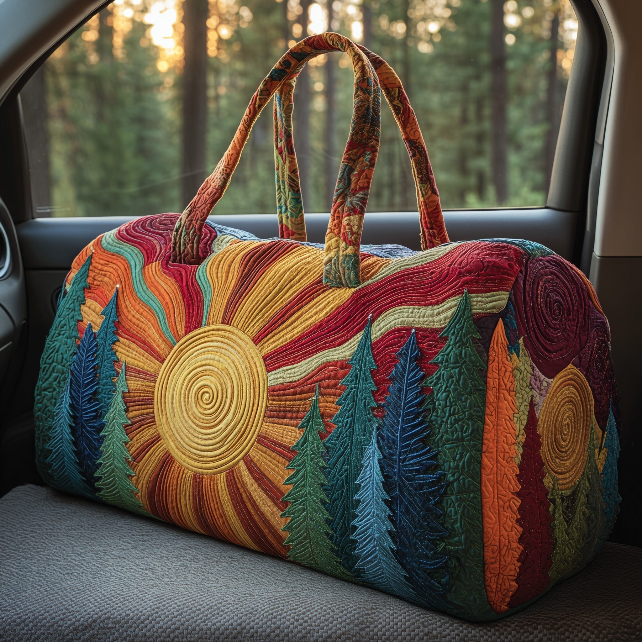 Hippie Sun Quilted Duffle Bag GFTOTP10862