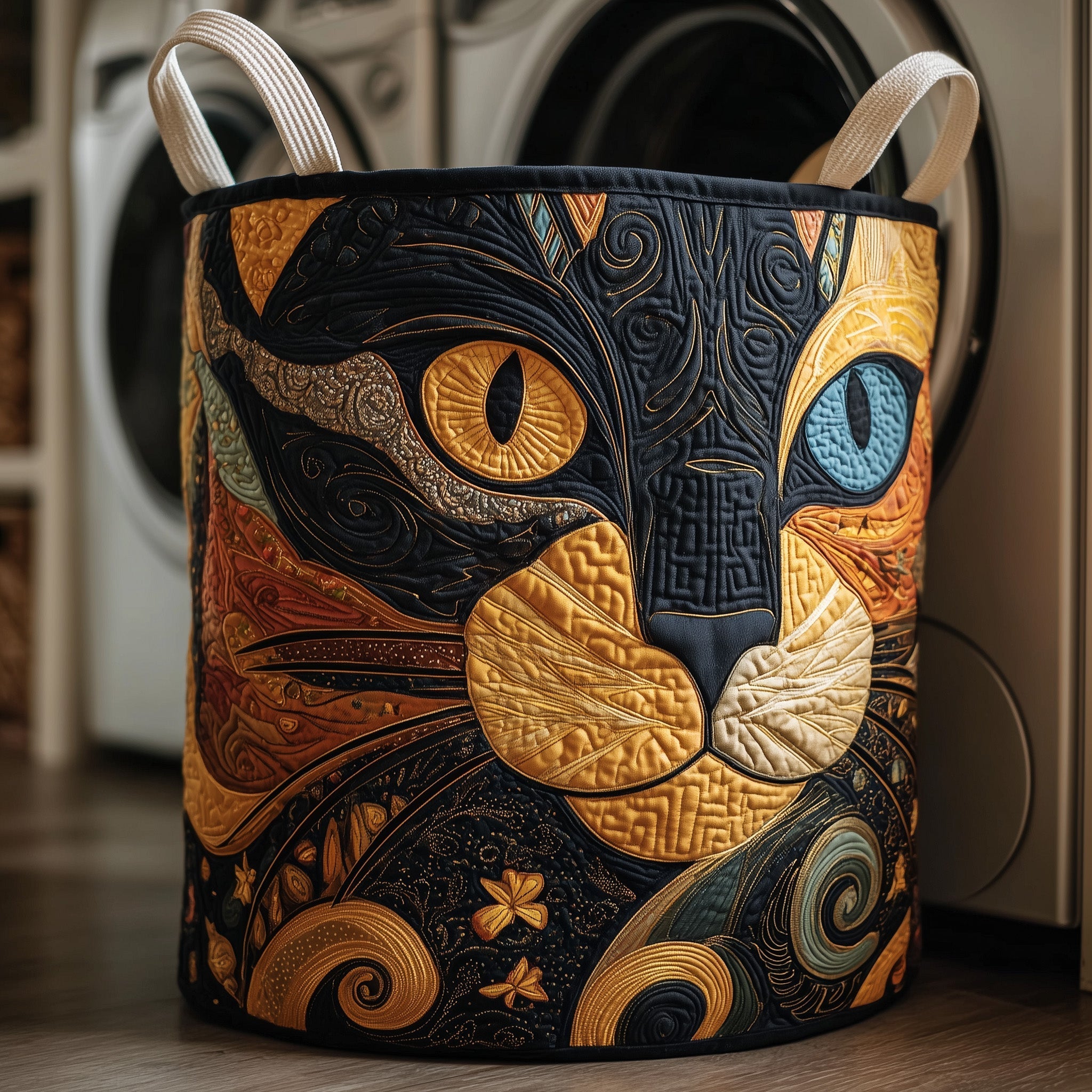 Catitude Quilted Laundry Basket GFTOTP11013