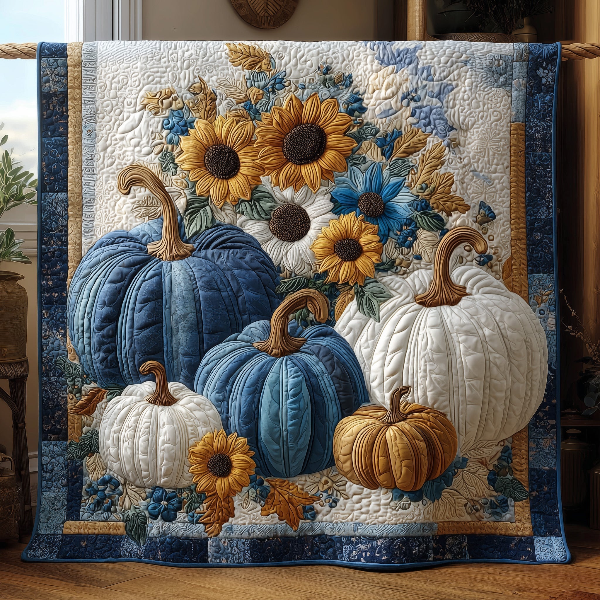 Pumpkin Patch Quilted Blanket GFTOTP11071