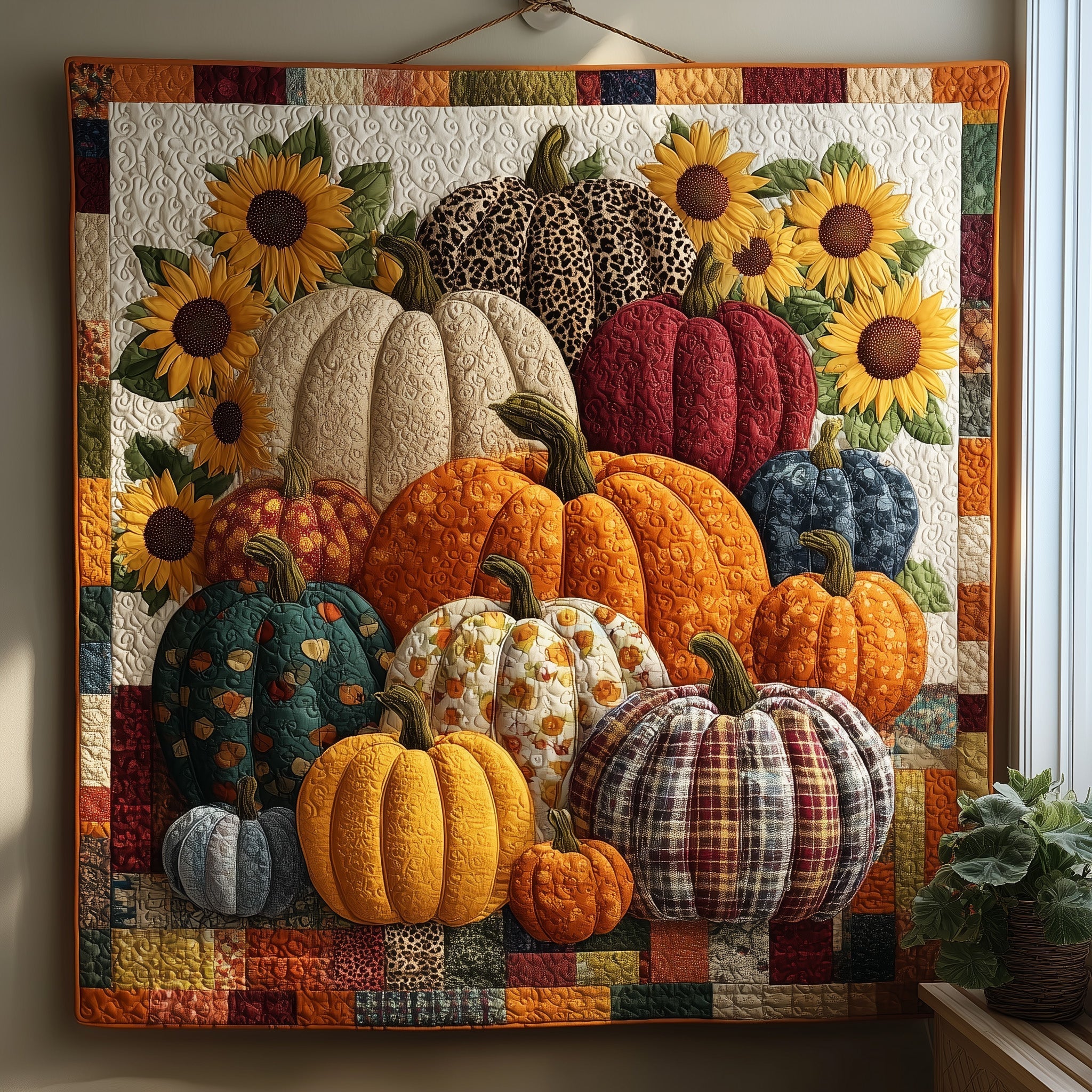 Pumpkin Patch Quilted Blanket GFTOTP11072