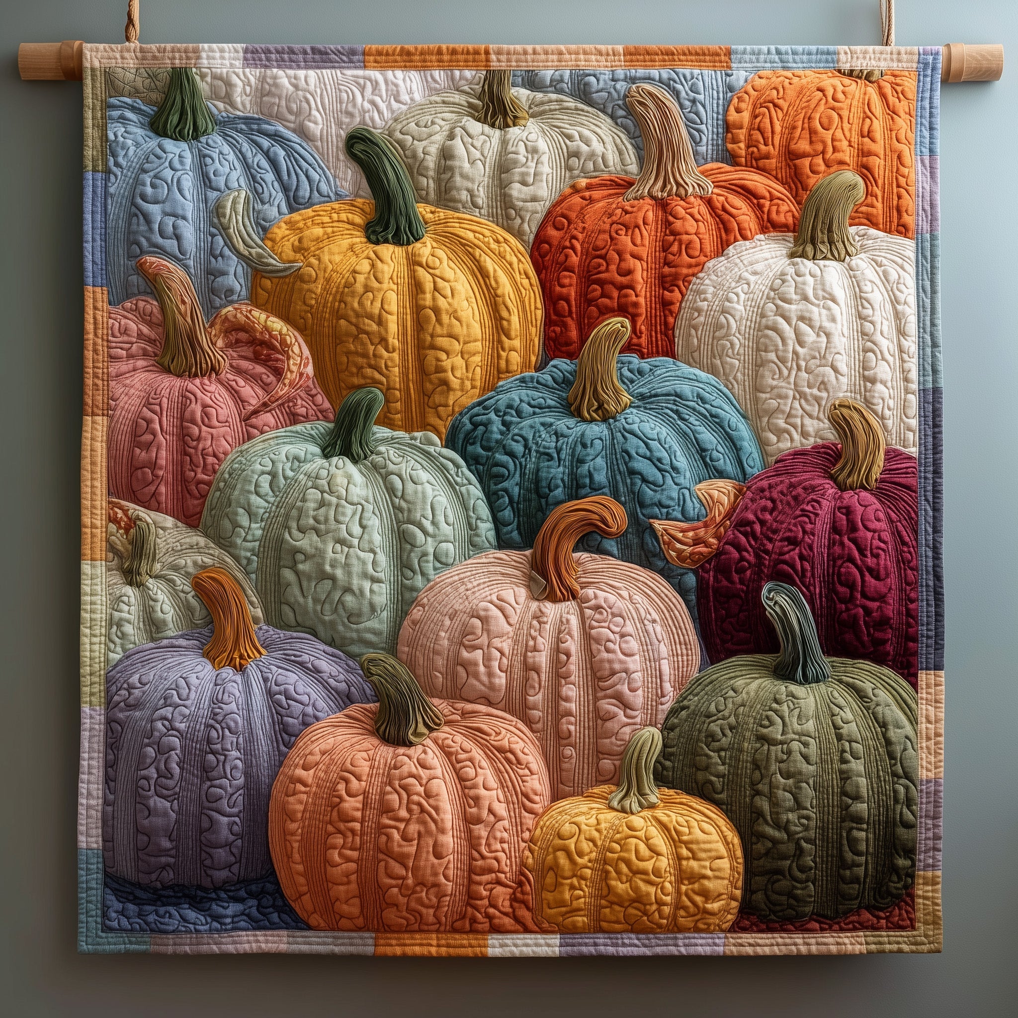 Pumpkin Patch Quilted Blanket GFTOTP11075