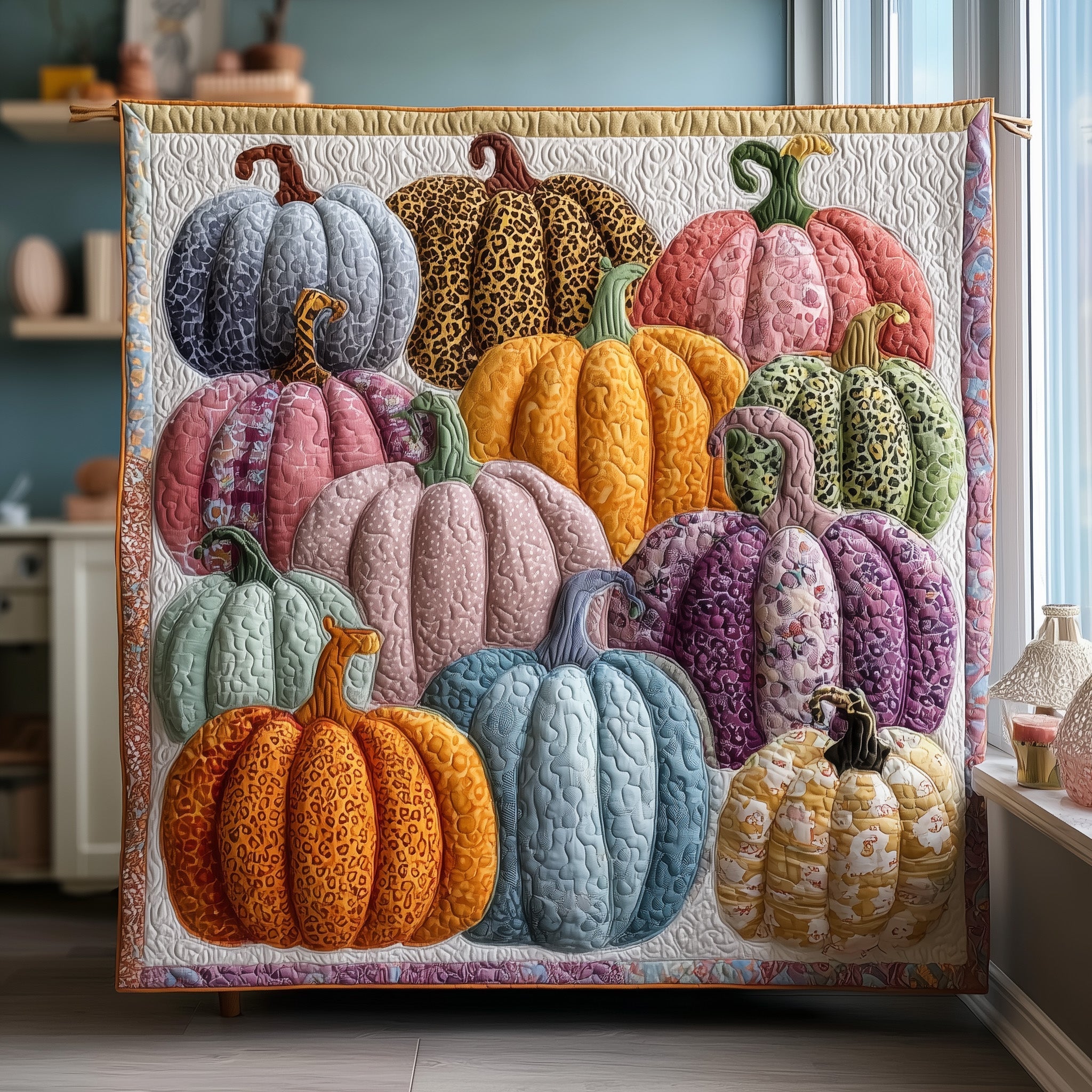 Pumpkin Patch Quilted Blanket GFTOTP11076