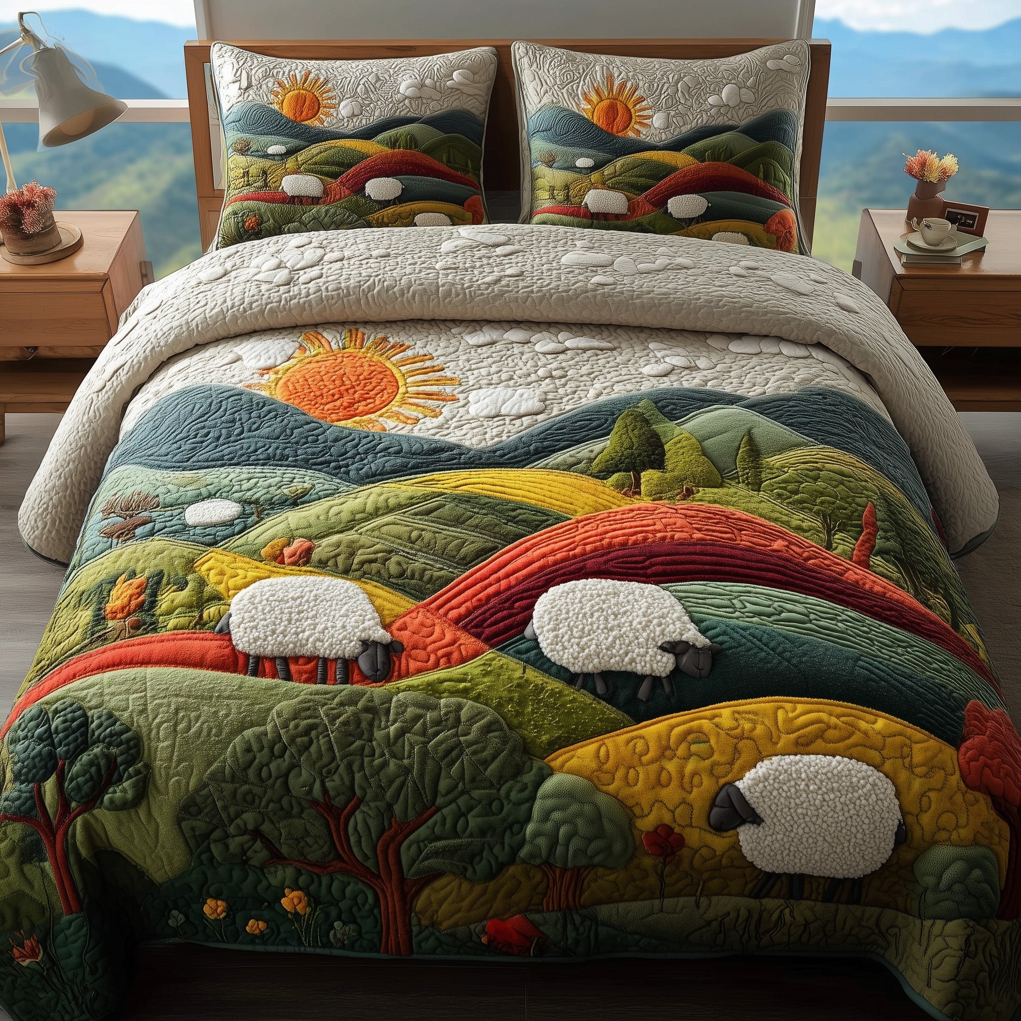 Hillside Serenity 3-Piece Quilted Bedding Set GFTOTP11206