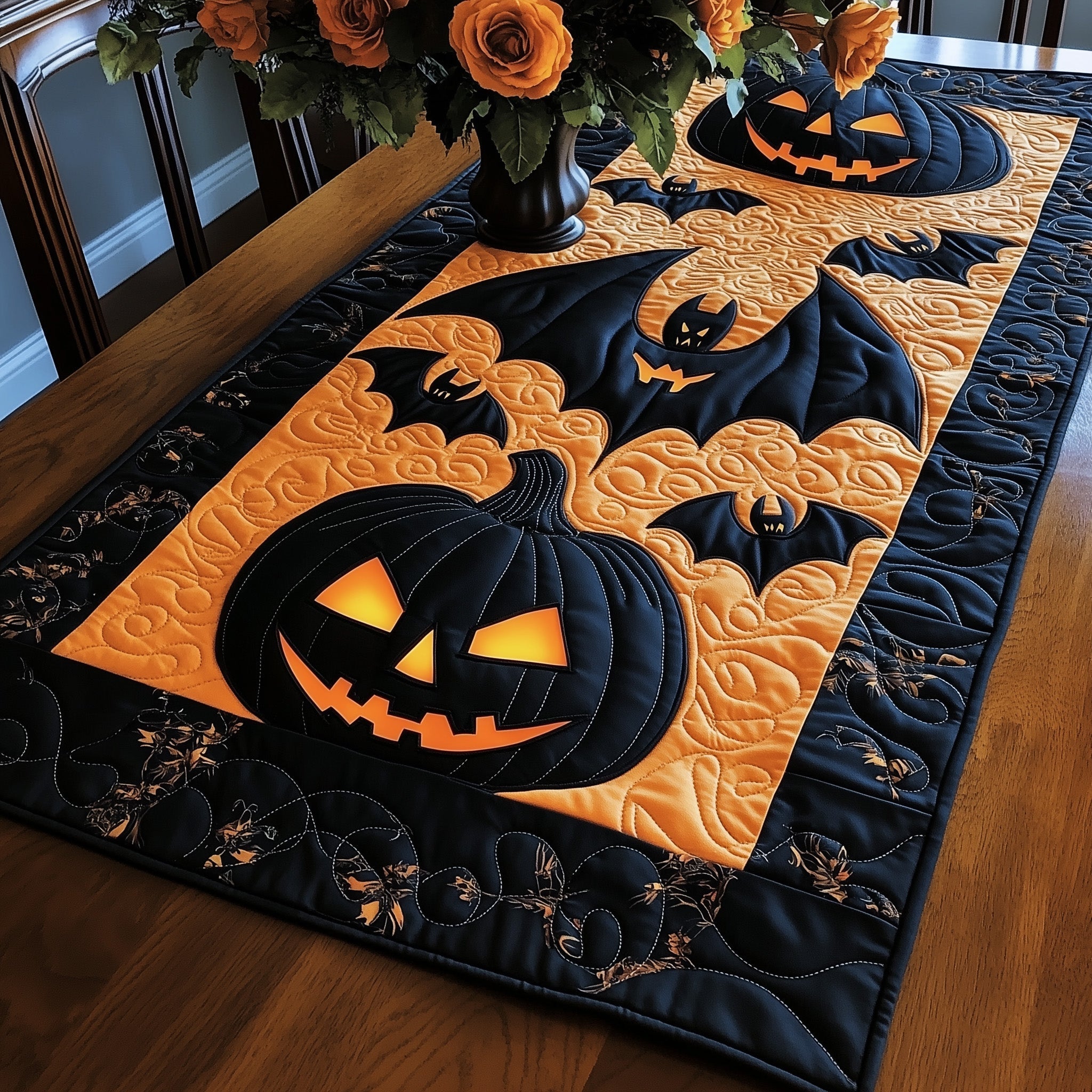 Haunted Night Quilted Table Runner GFTOTP11767