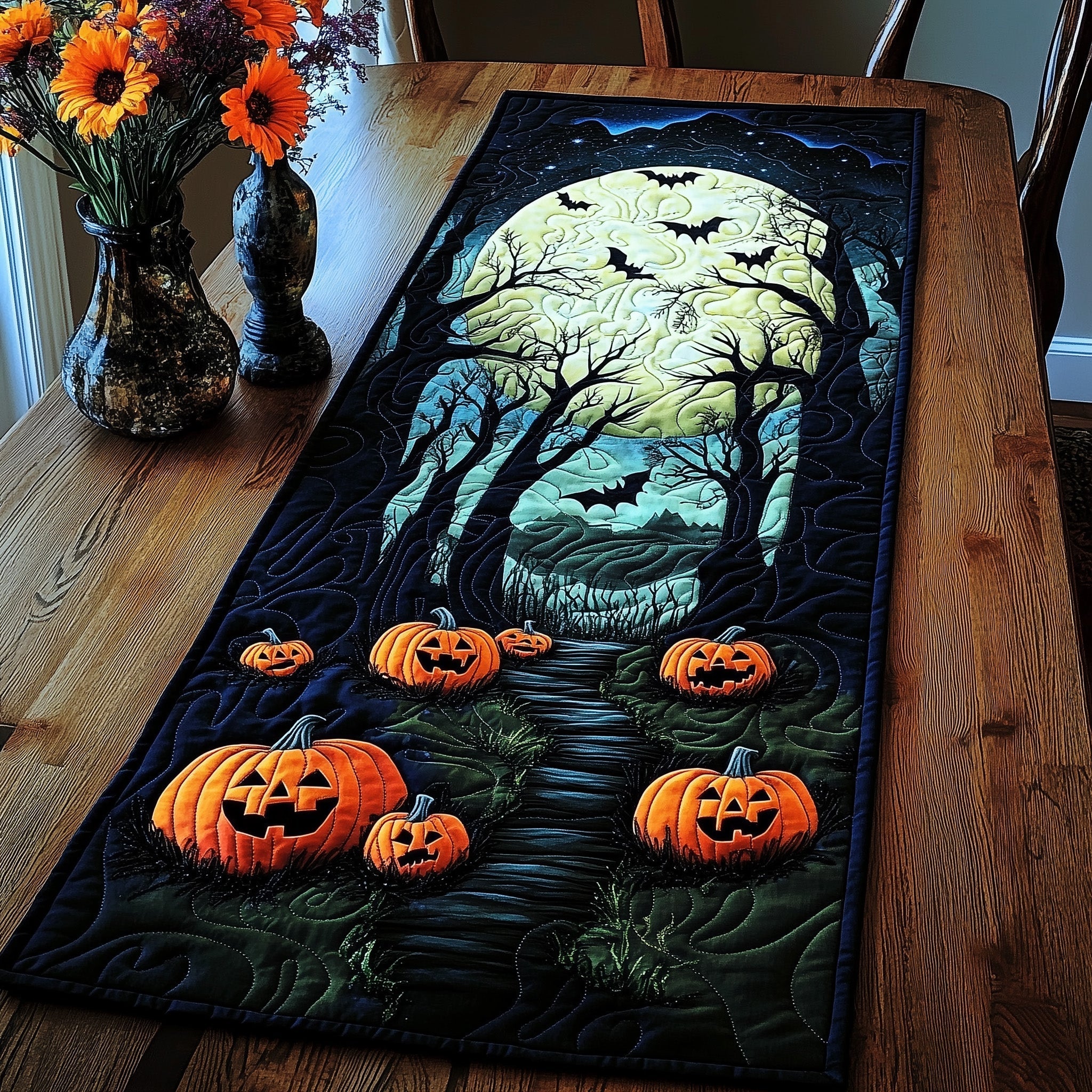 Trick or Treat Quilted Table Runner GFTOTP11774