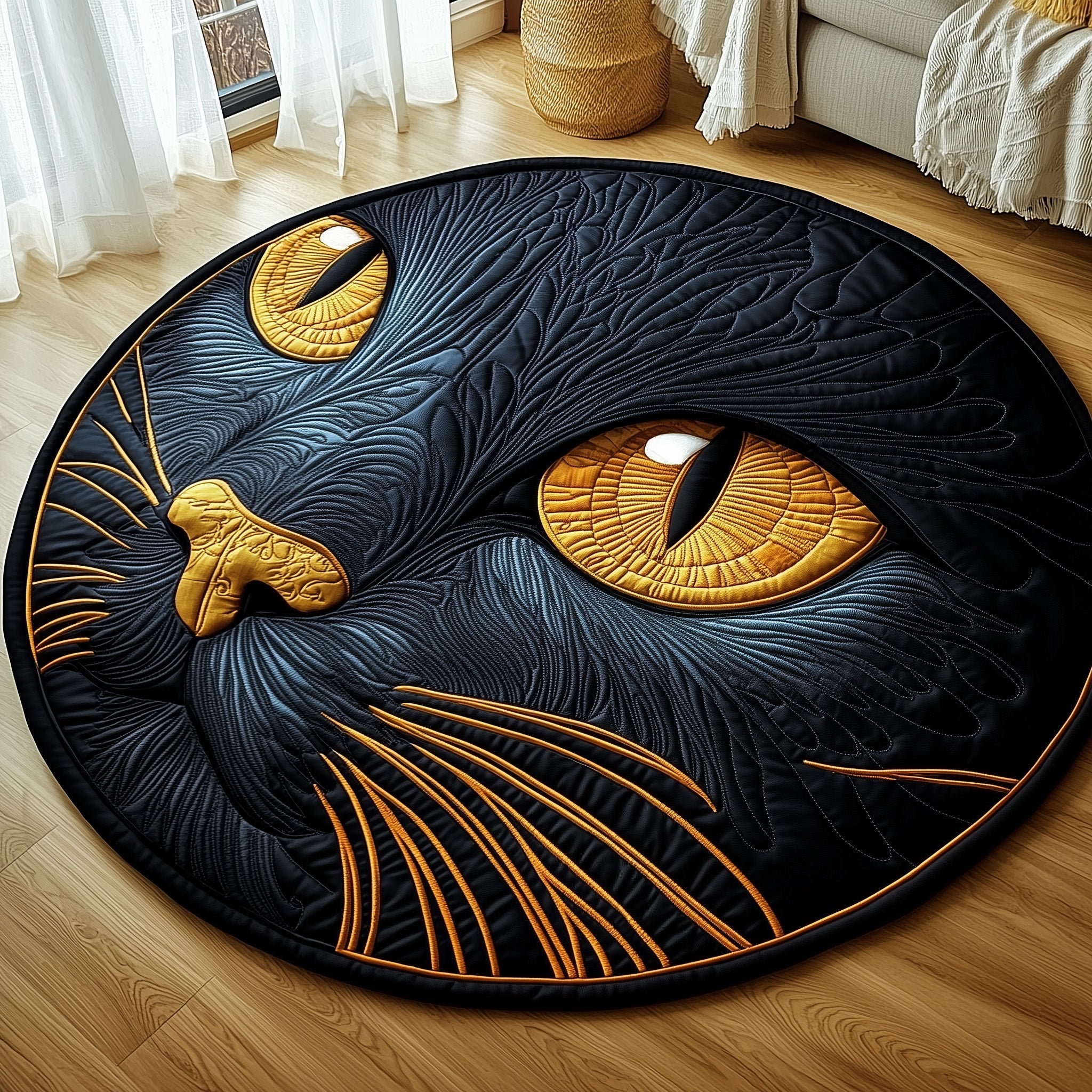 Catitude Quilted Round Mat GFTOTP12021