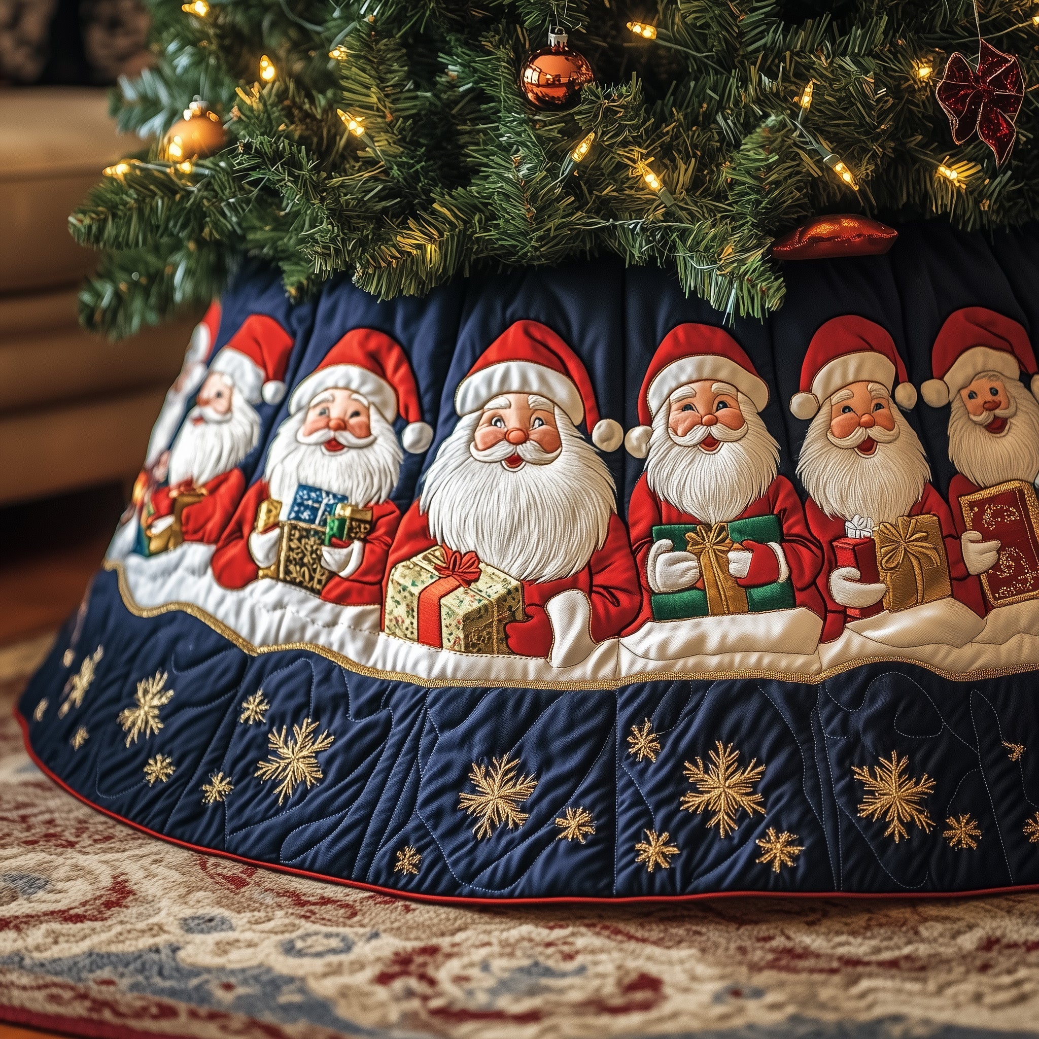 Ho Ho Ho Quilted Tree Skirt GFTOTP12741