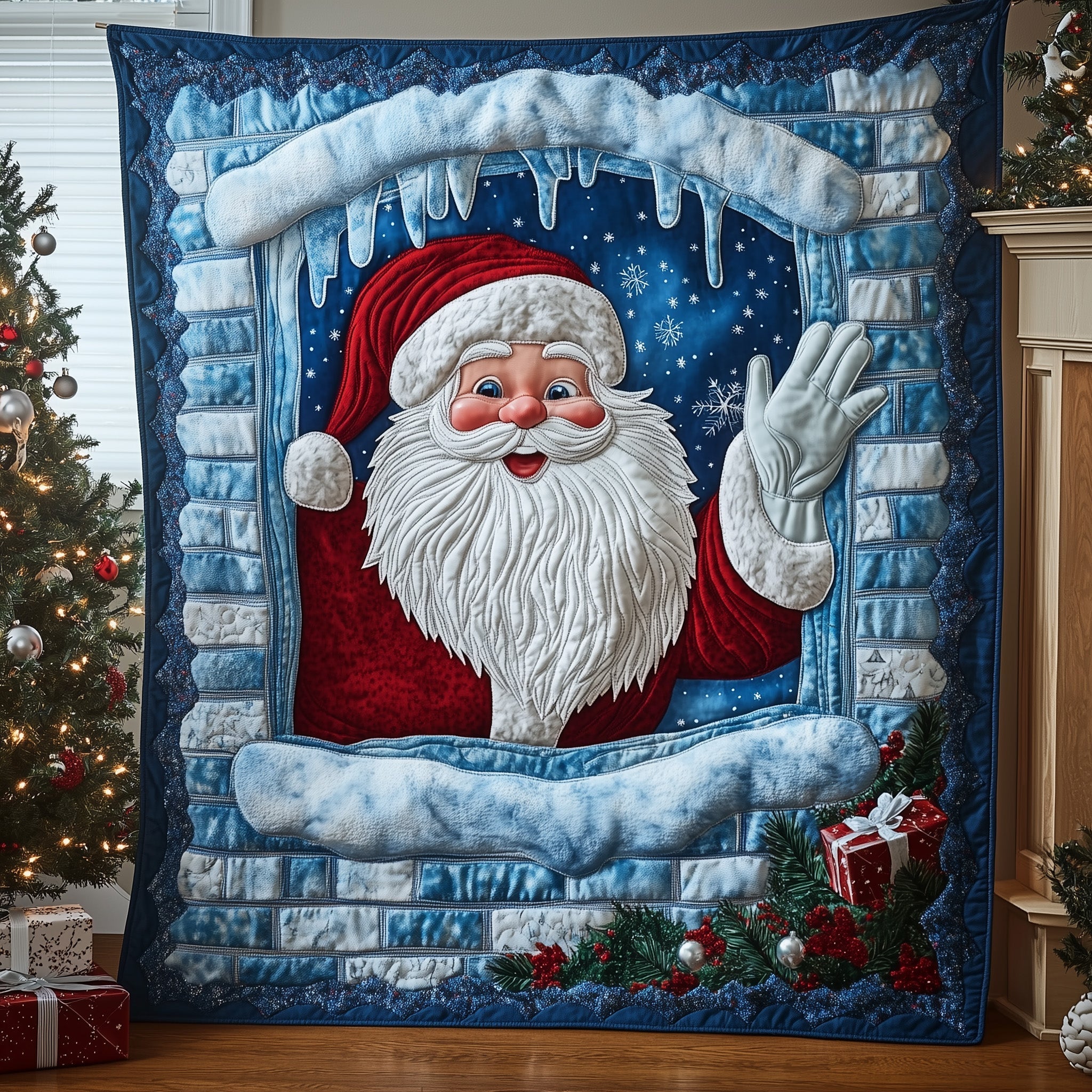 Santa Workshop Quilted Blanket GFTOTP12965