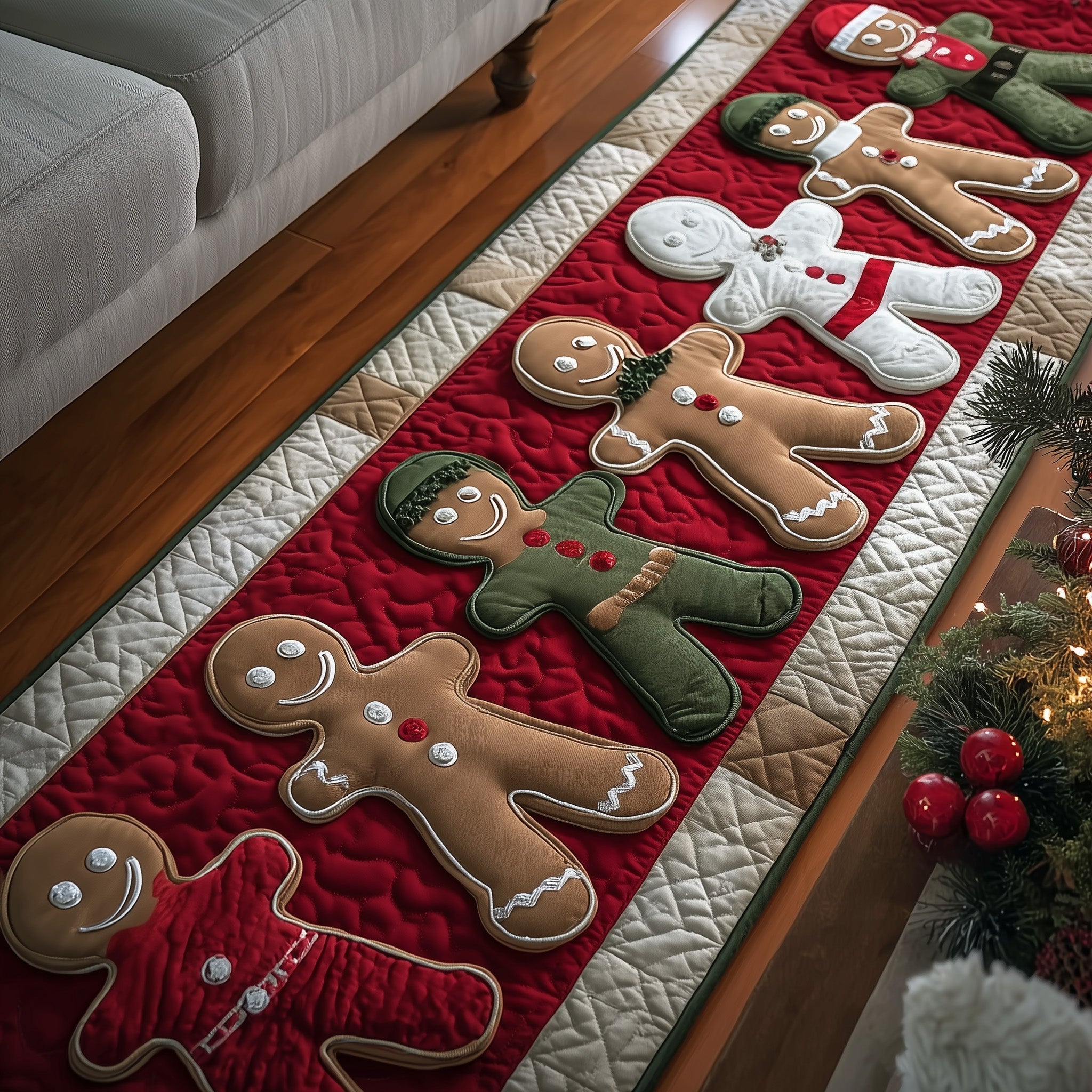 Gingerbread Lane Runner Rug GFTOTP13149