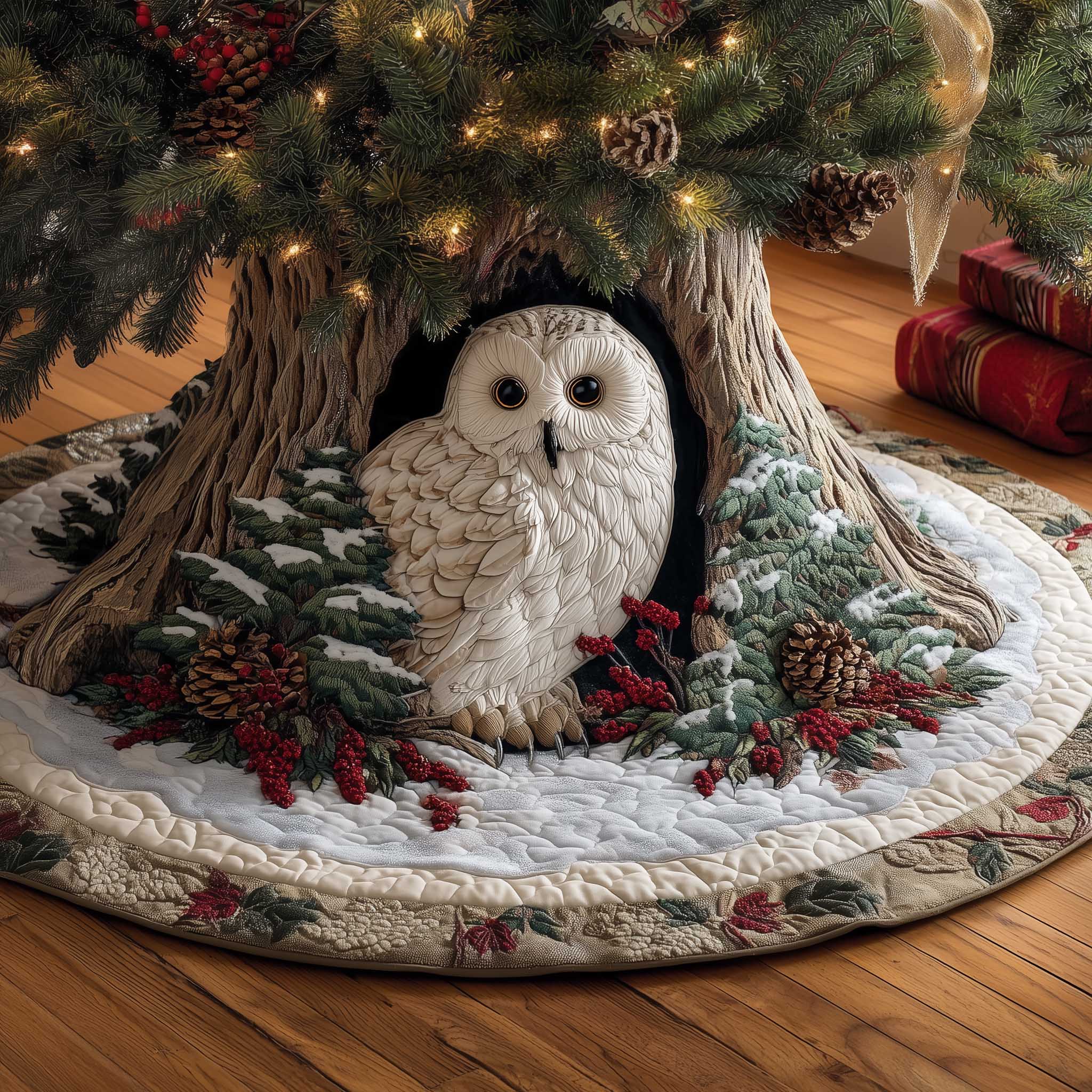 Woodland Charm Quilted Tree Skirt GFTOTP13698