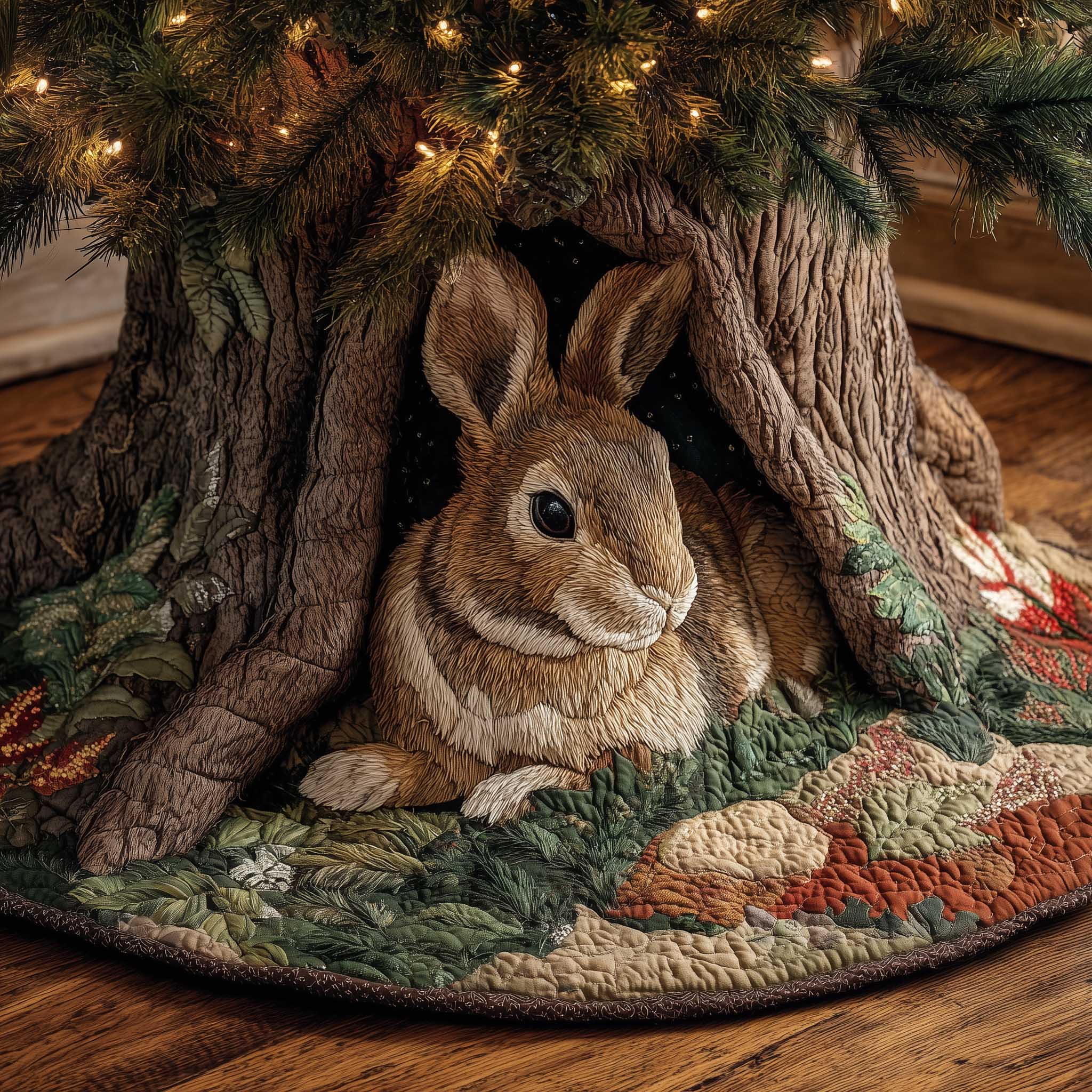 Woodland Charm Quilted Tree Skirt GFTOTP13700