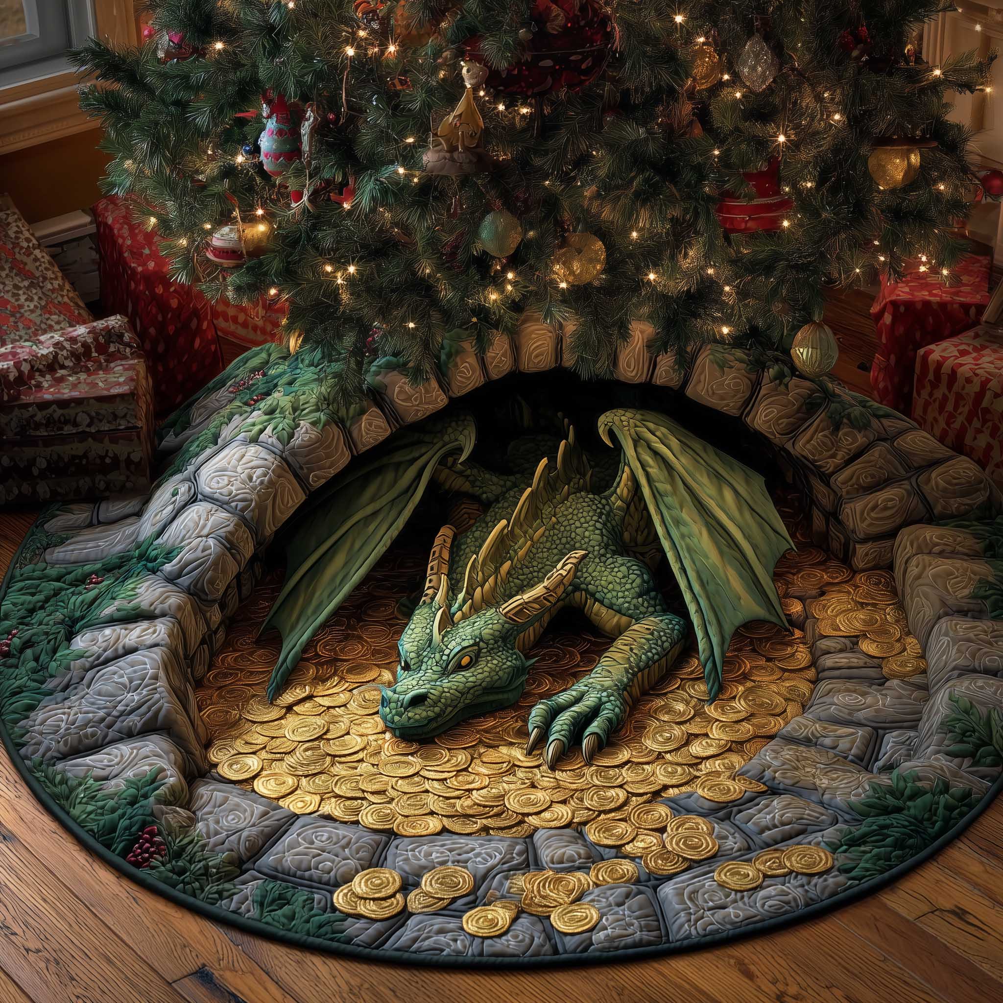 Holiday Guardian Quilted Tree Skirt GFTOTP13709
