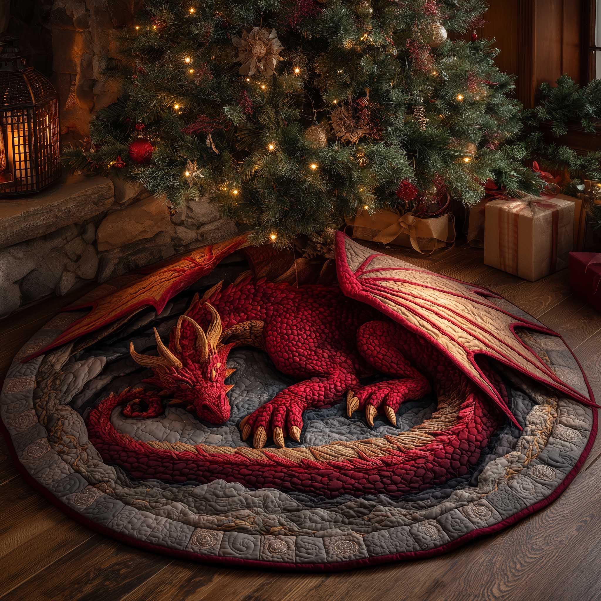 Holiday Guardian Quilted Tree Skirt GFTOTP13715