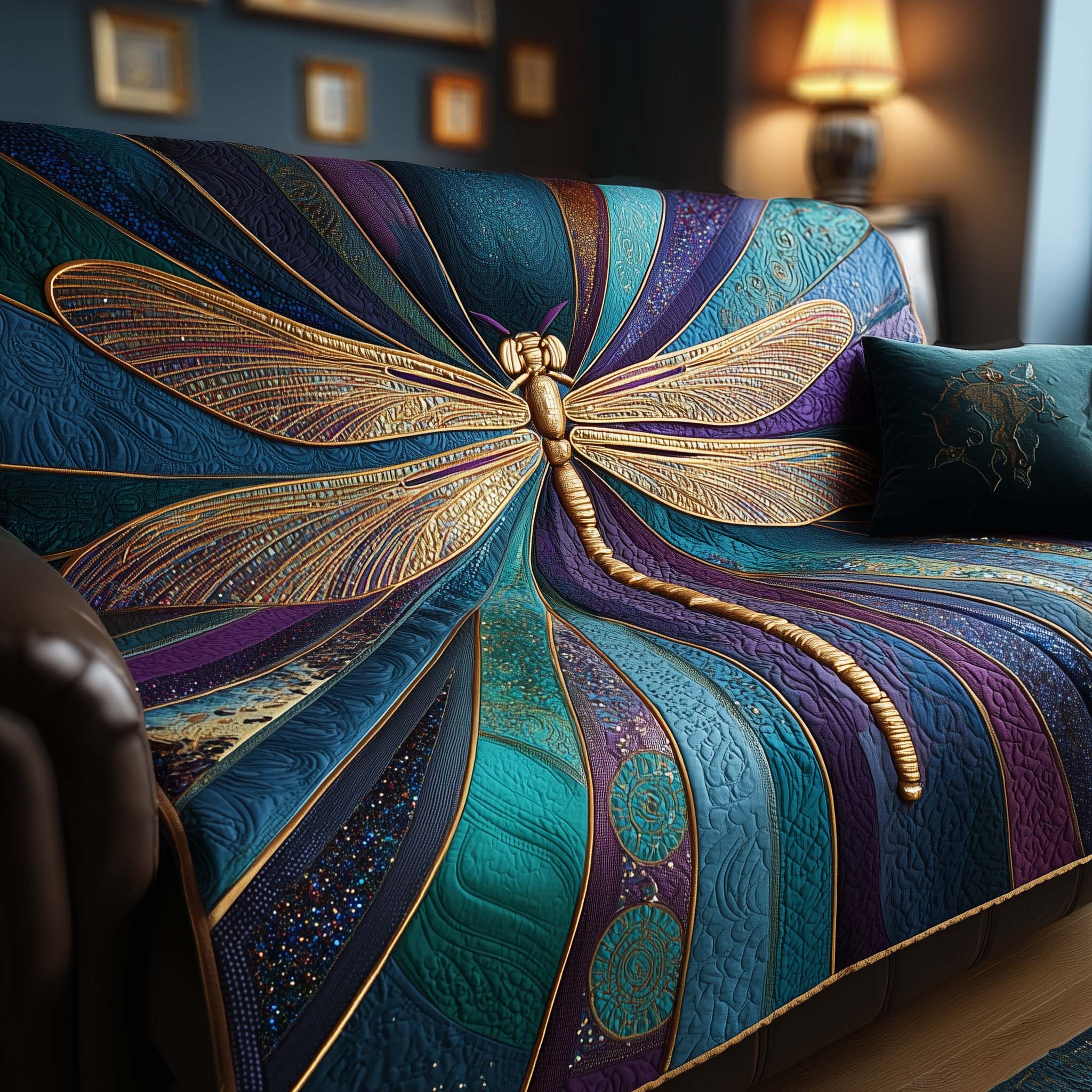 Elegant Wings Quilted Sofa Cover GFTOTP14126